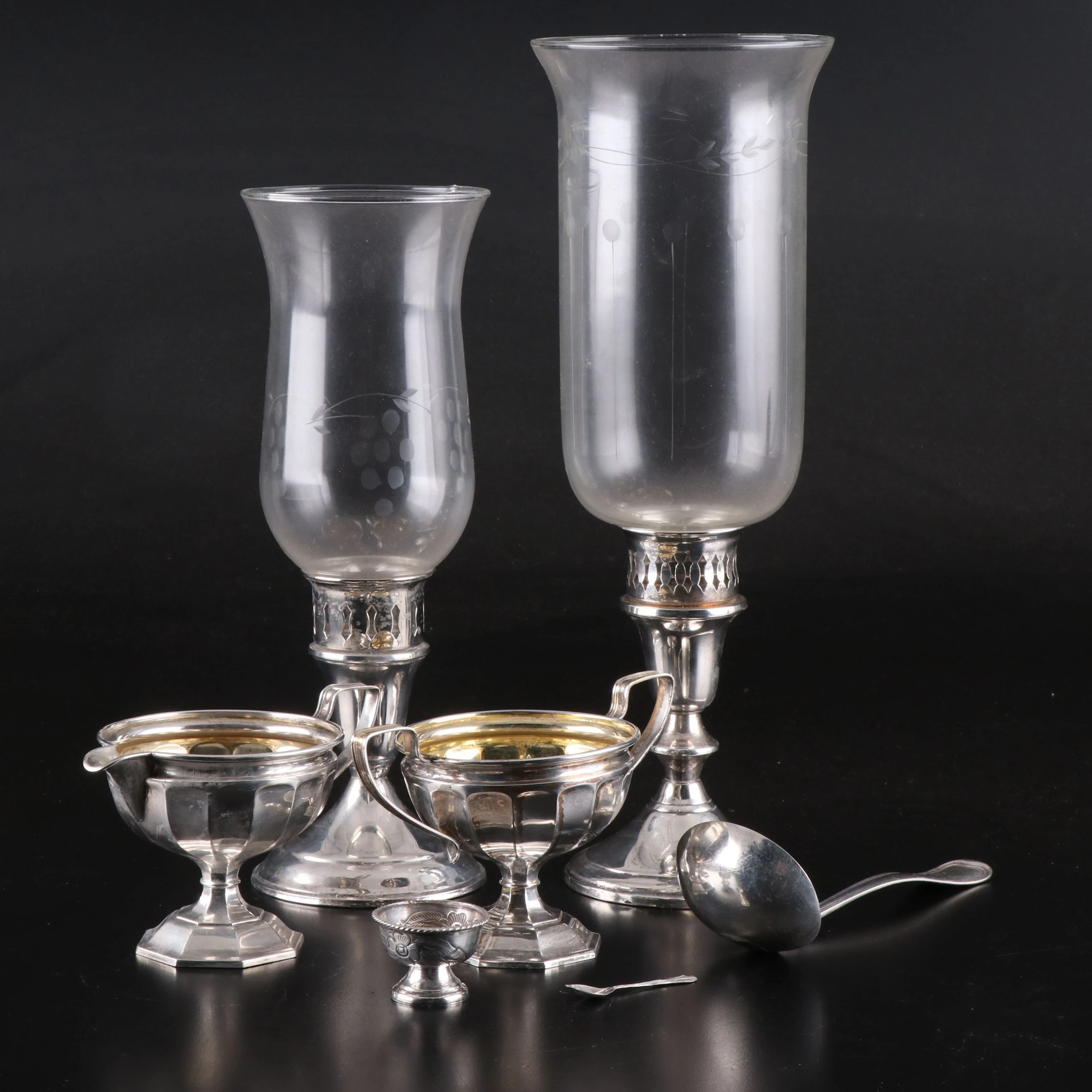 Webster Sterling Silver Creamer and Sugar Set and More Tableware