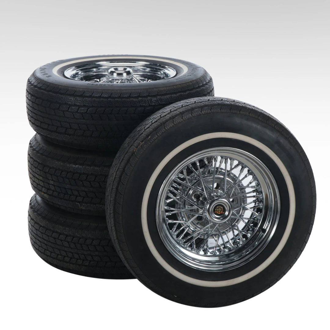 Four Goodyear American Eagle Radial Customgard Flexten Wheels, 1970s-1980s