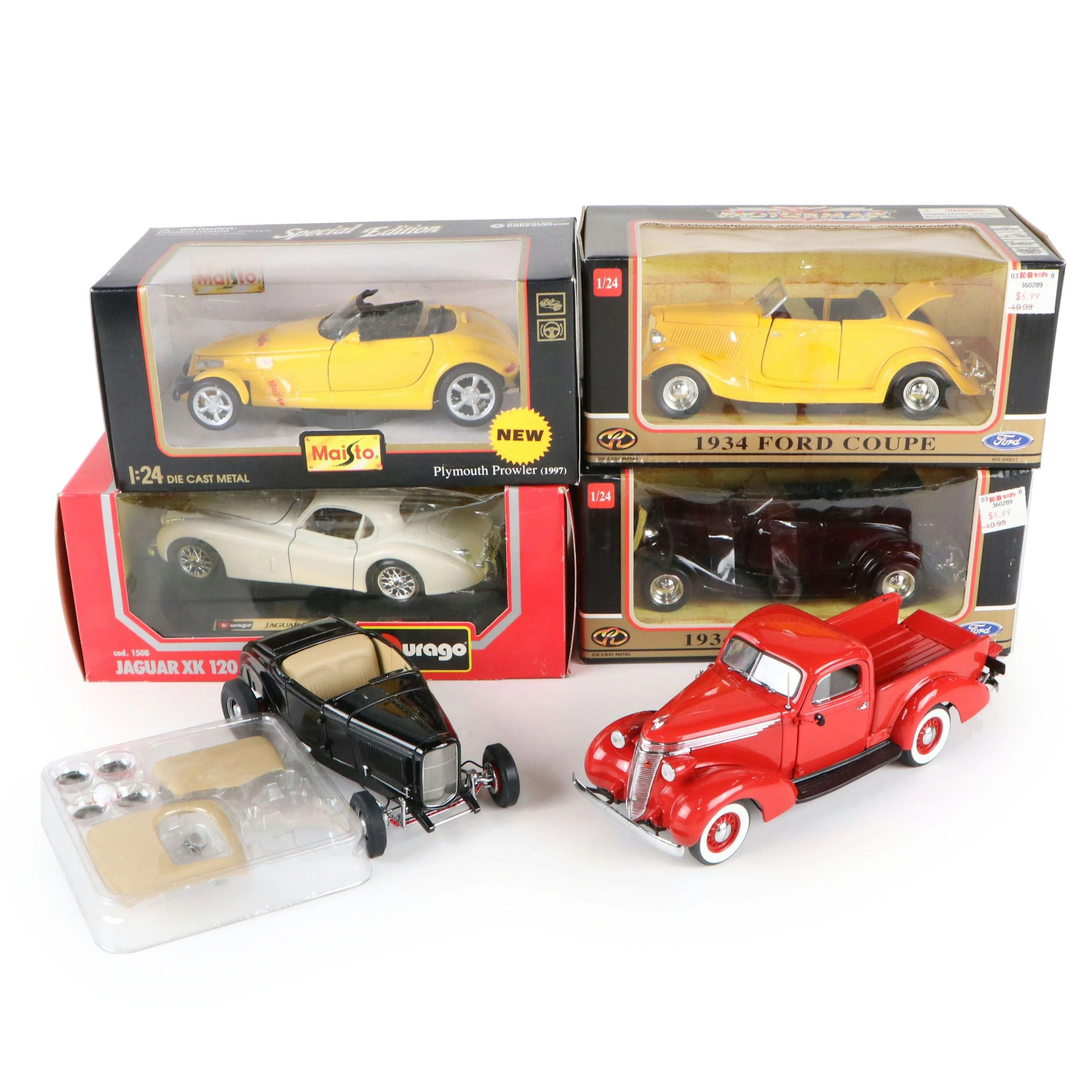 Bburago Jaguar XK 120, Maisto Plymouth Prowler and More