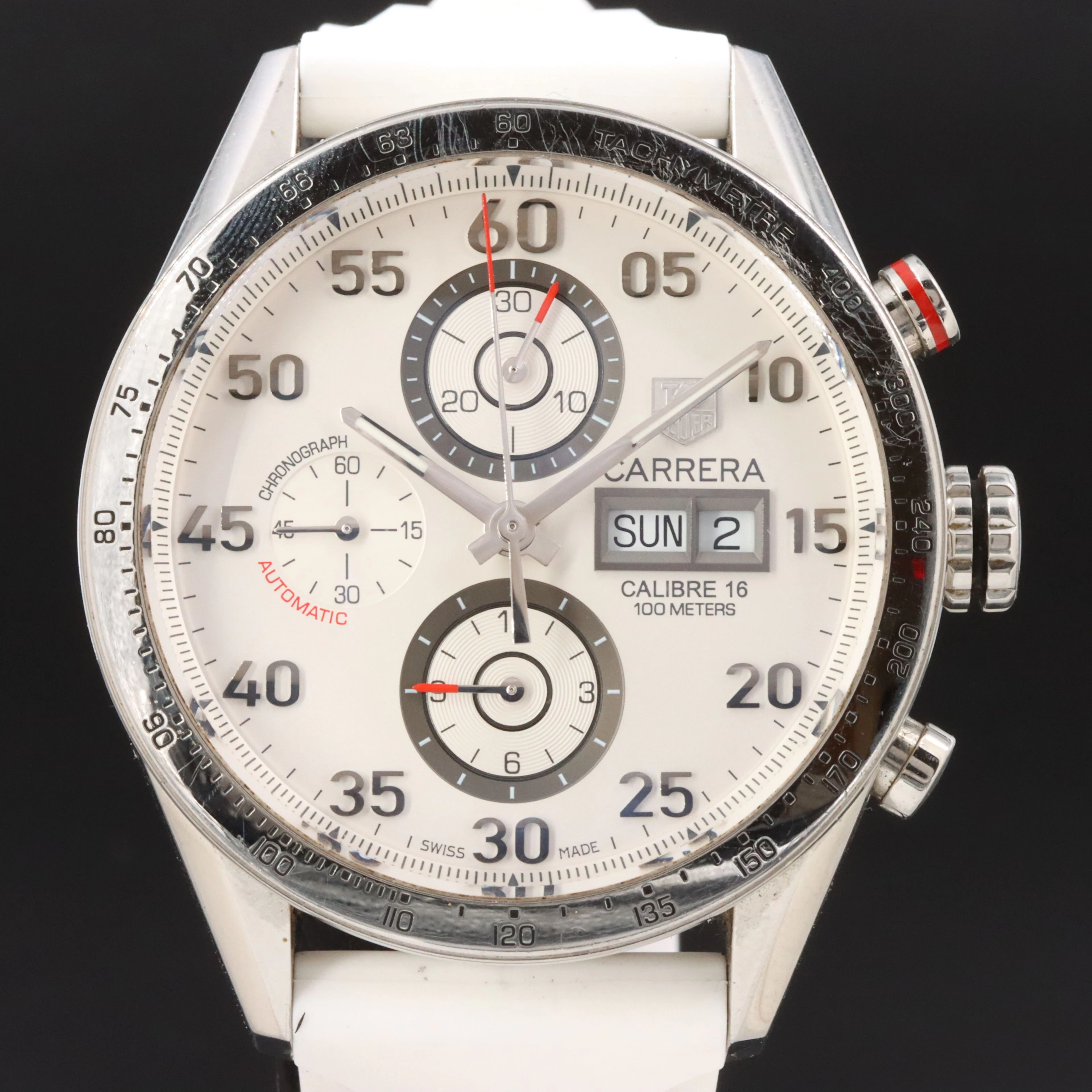TAG Heuer Carrera Calibre 16 Day-Date Chronograph Watch CV2A11