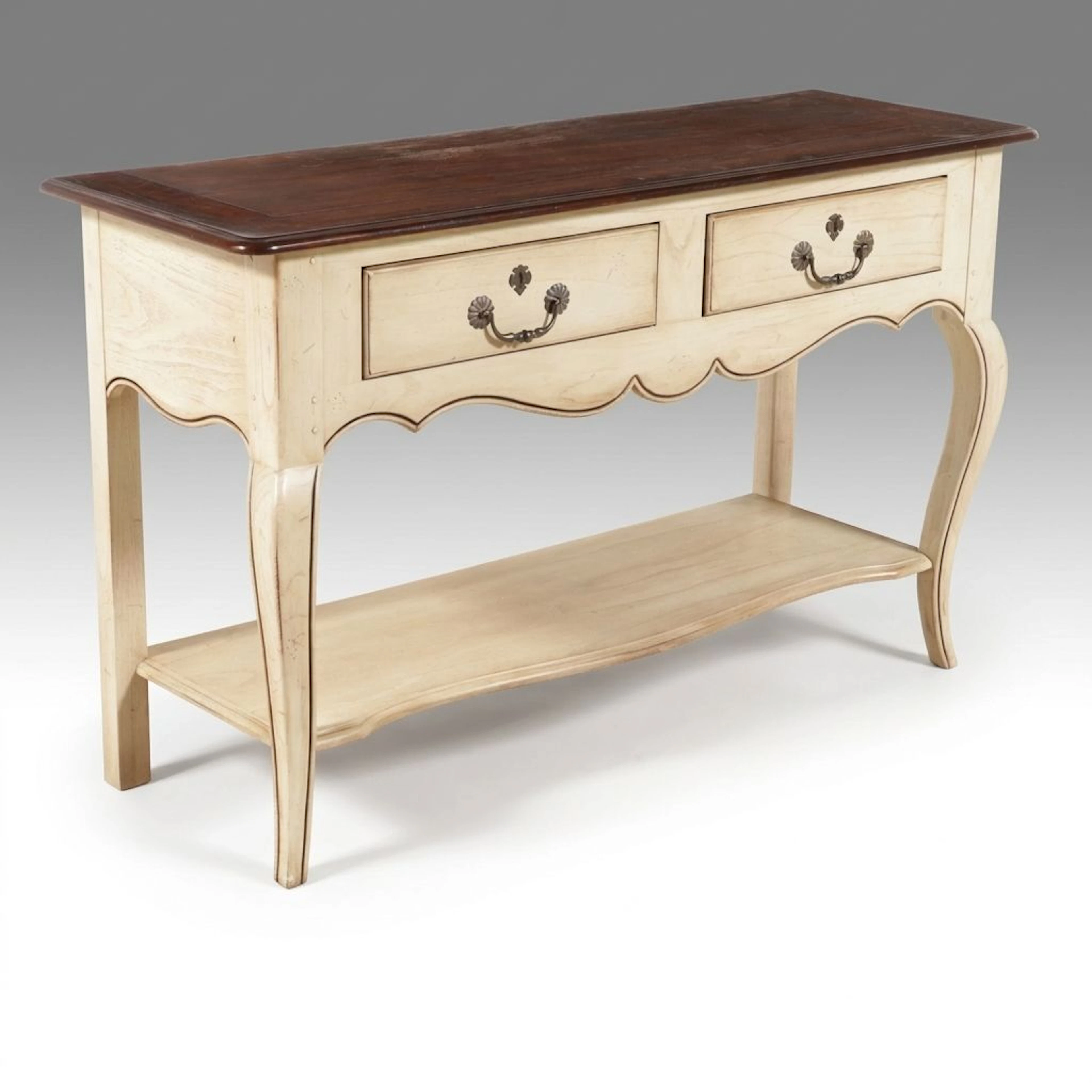 French Provincial Style Painted Console Table, Late 20th to Early 21st Century