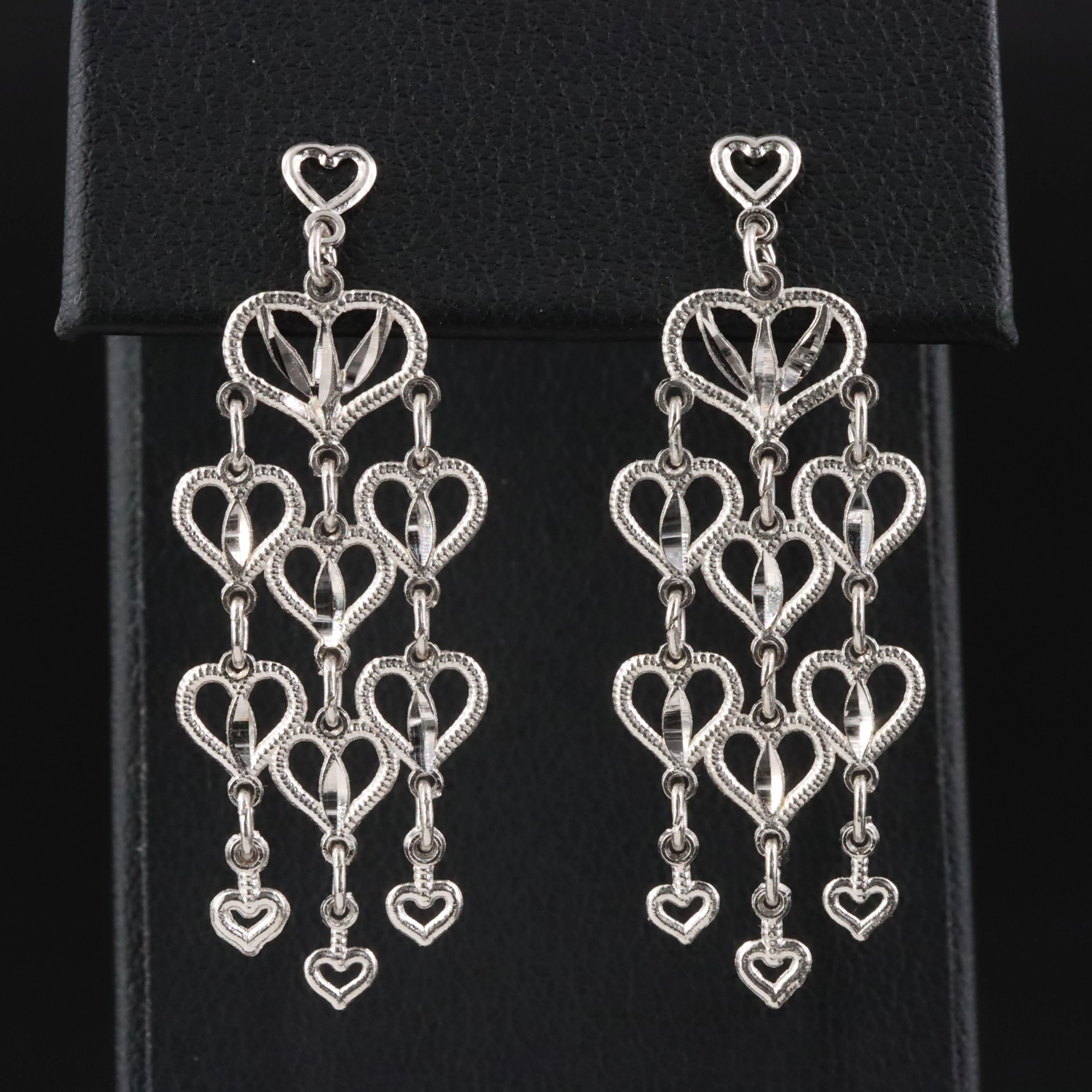 14K Heart Earrings