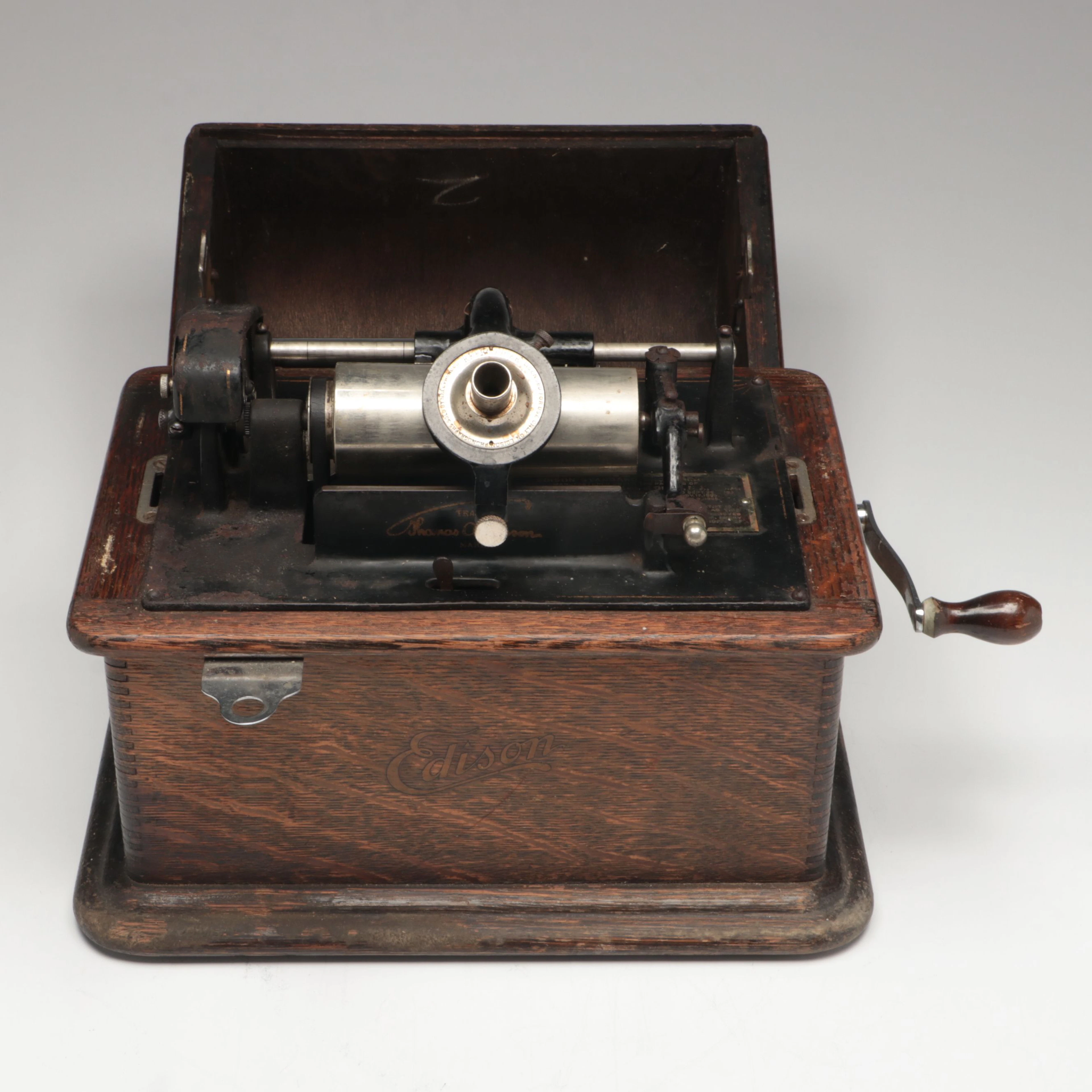 Thomas Edison Standard Cylindrical Phonograph, Early 20th Century