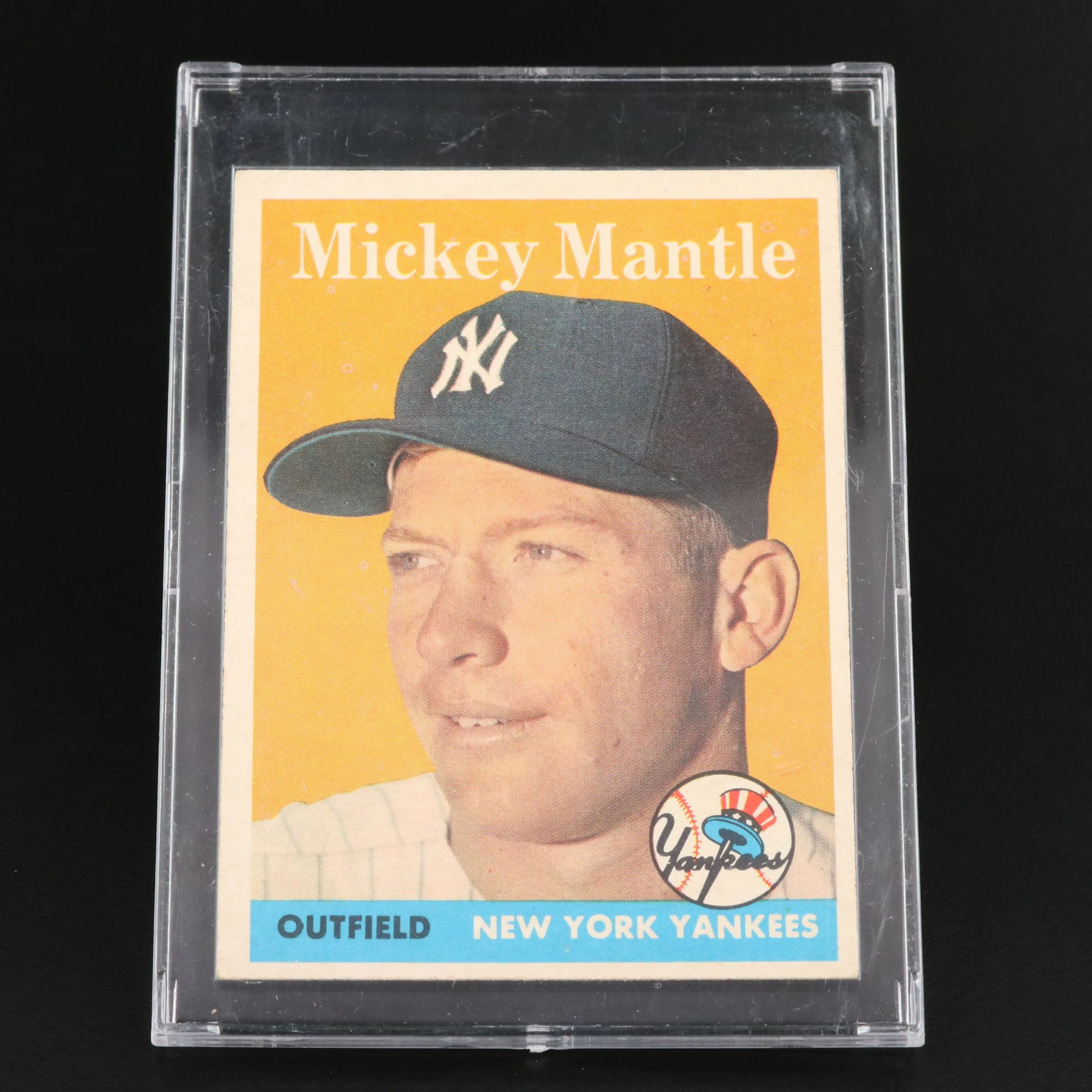 1958 Topps Mickey Mantle New York Yankees Baseball Card