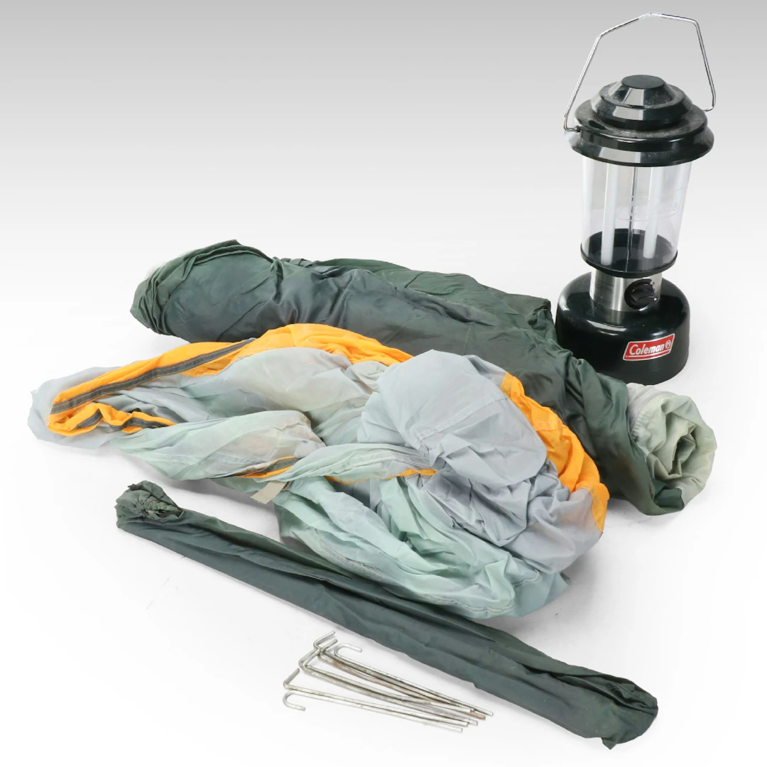 Coleman Fluorescent Lantern with Camping Tent