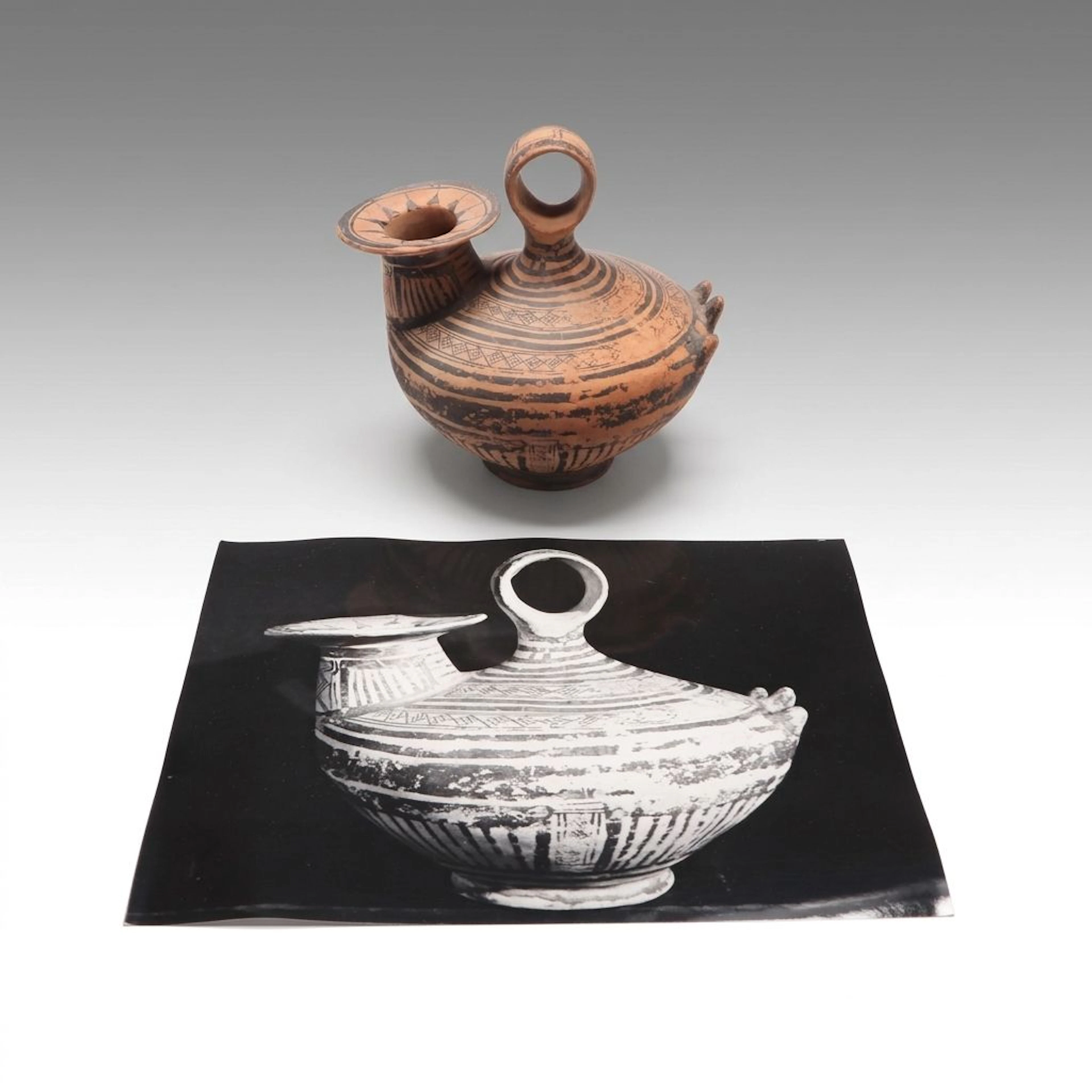 Etruscan Ceramic Askos, Circa 7th to 6th Century BCE