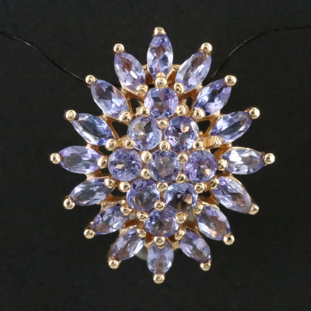 14K Tanzanite Enhancer Pendant
