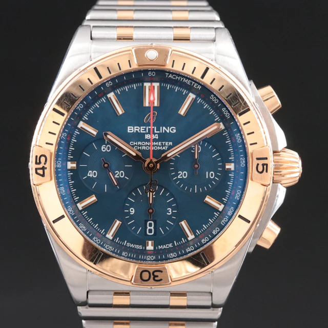 Breitling Chronomat B01 42 Chronograph Automatic 18K Rose Gold and Steel Watch