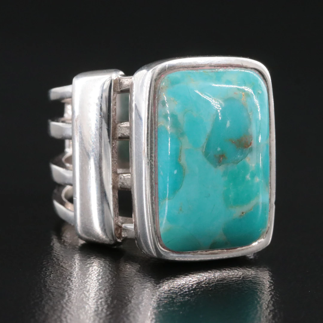 Barse Sterling Composite Turquoise Ring