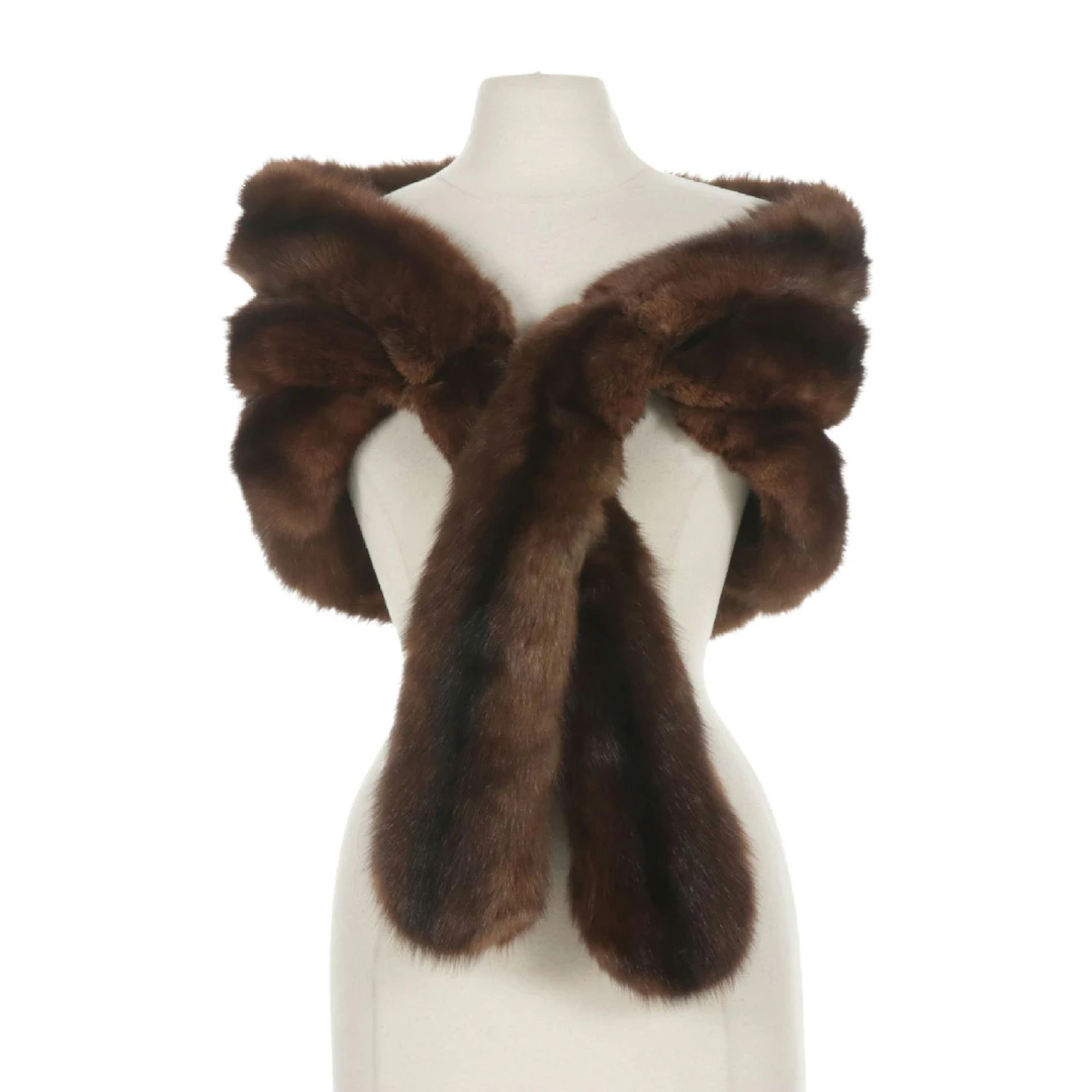 Russian Sable Fur Wrap Stole, Mid to Late 20th C.
