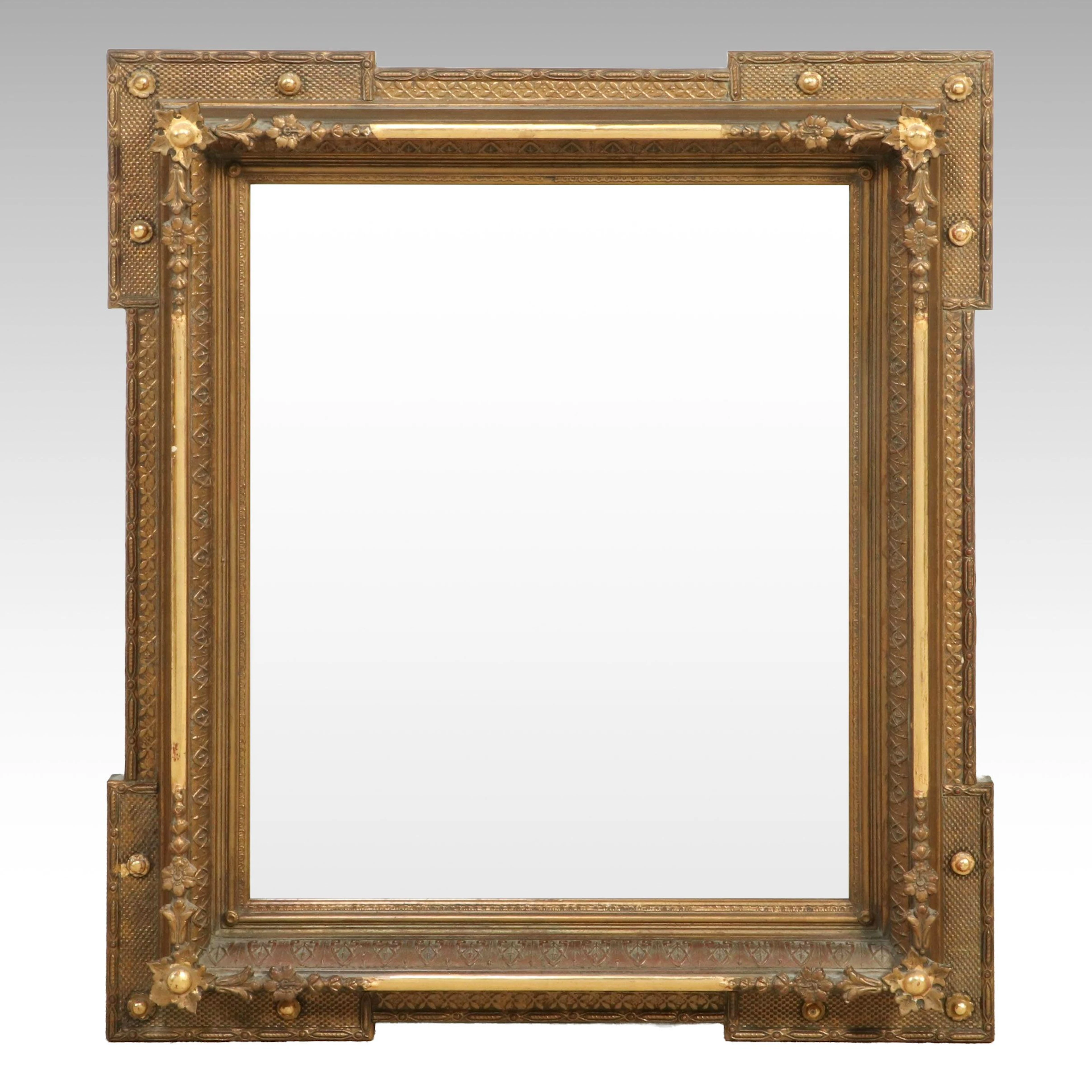 Italian Neoclassical Style Gilt Finished Wall Mirror, Antique