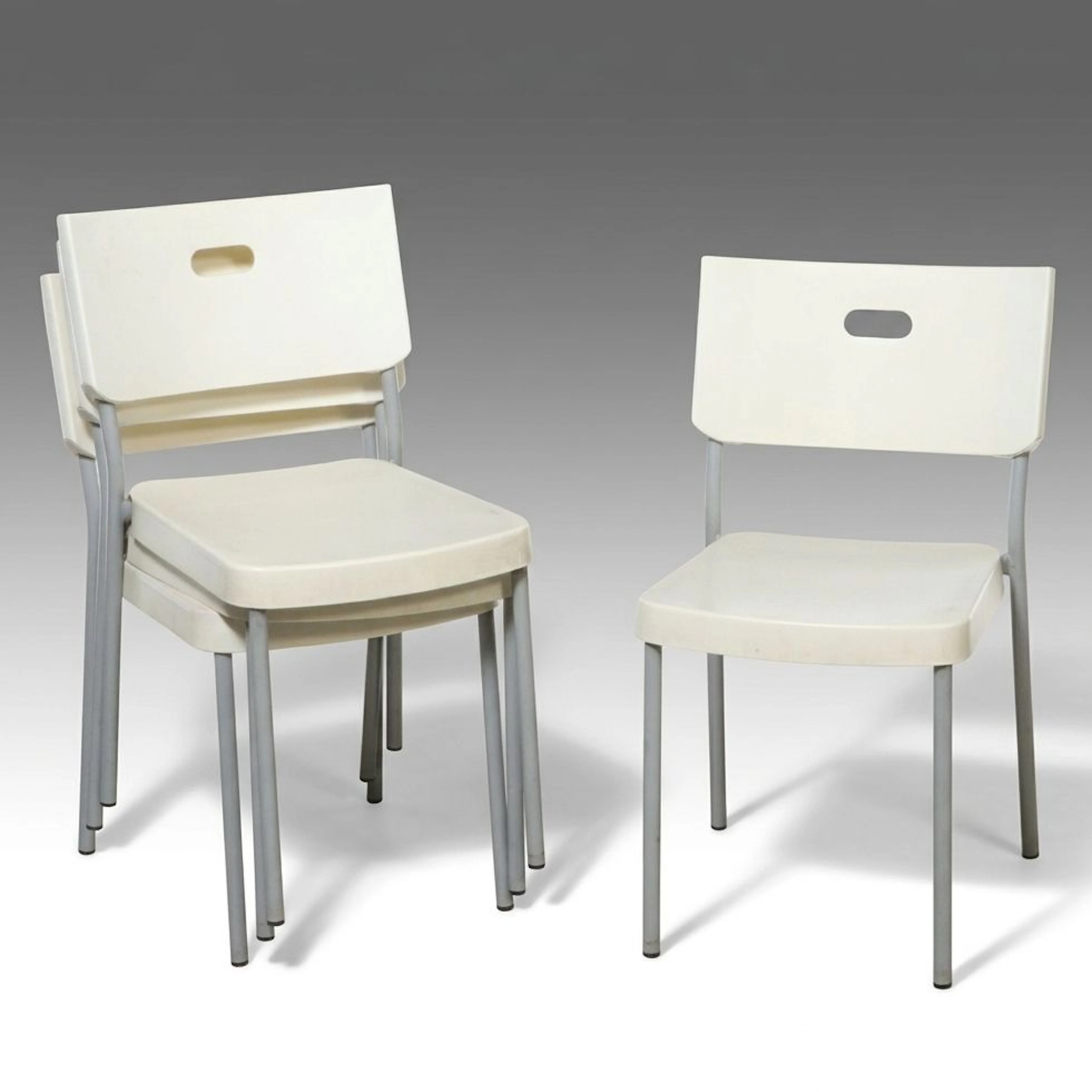 Set of Four IKEA "Herman" Side Chairs, 1999