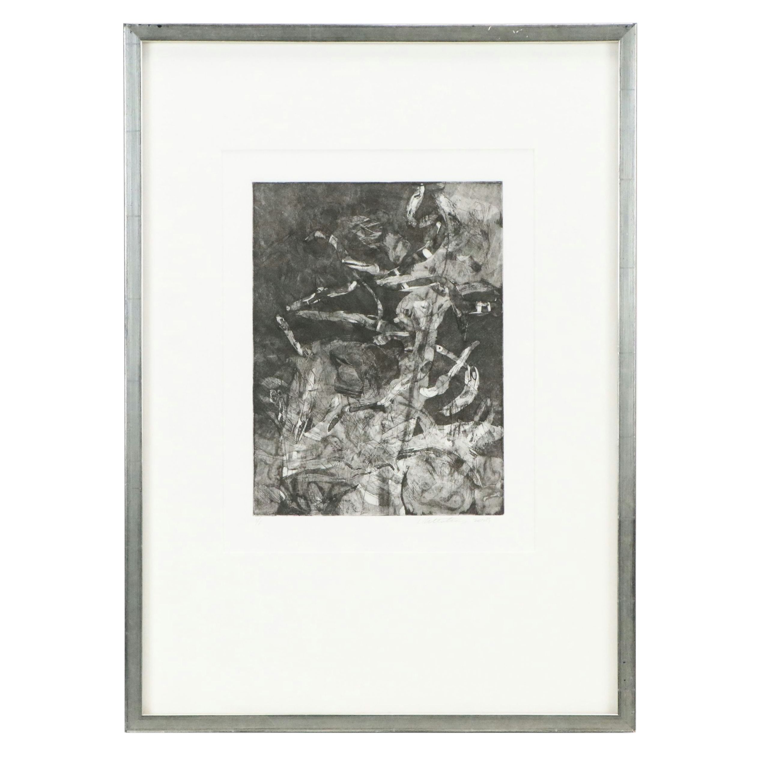 Abstract Monoprint Etching, 2003