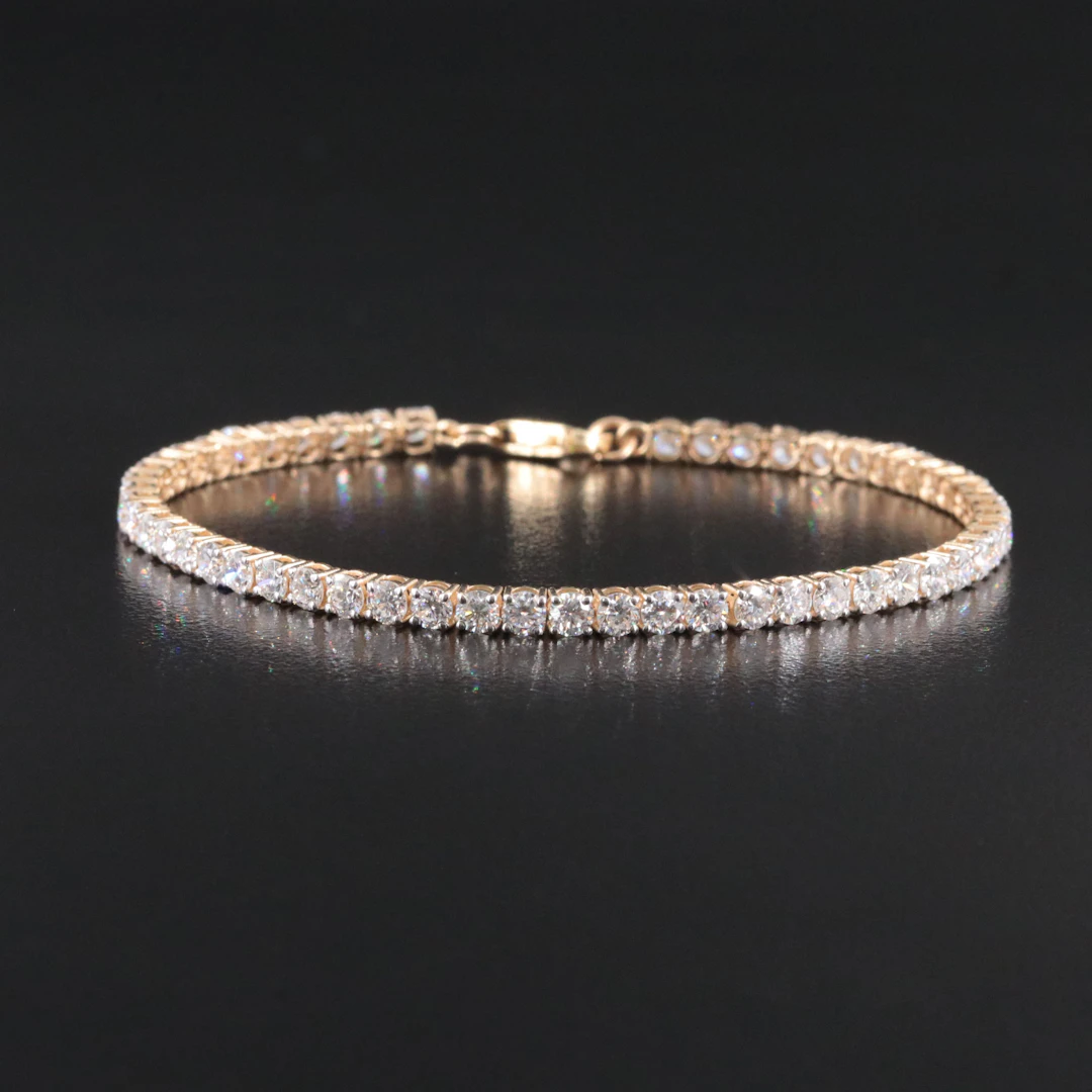 14K 5.08 CTW Lab Grown Diamond Line Bracelet