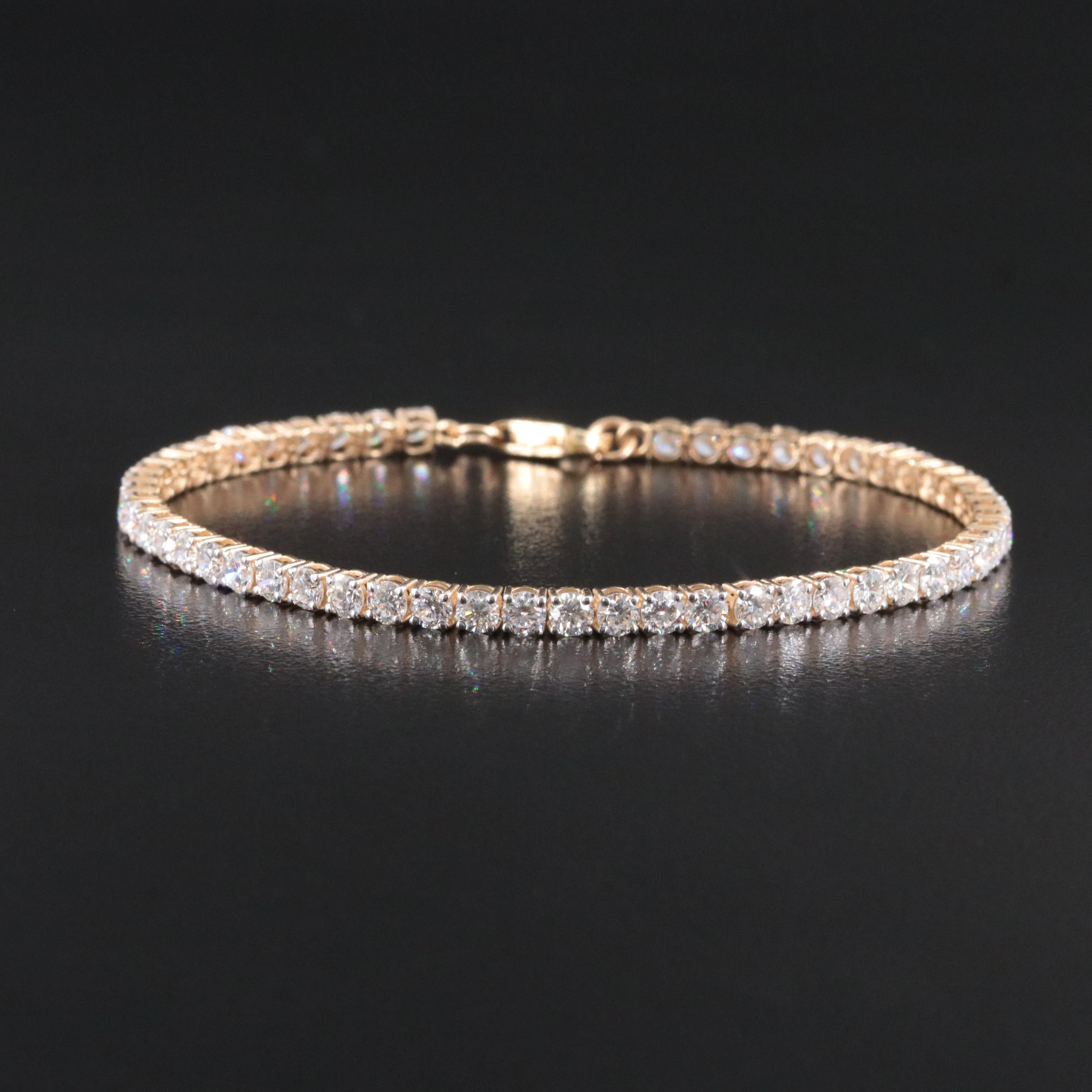 14K 5.08 CTW Lab Grown Diamond Line Bracelet