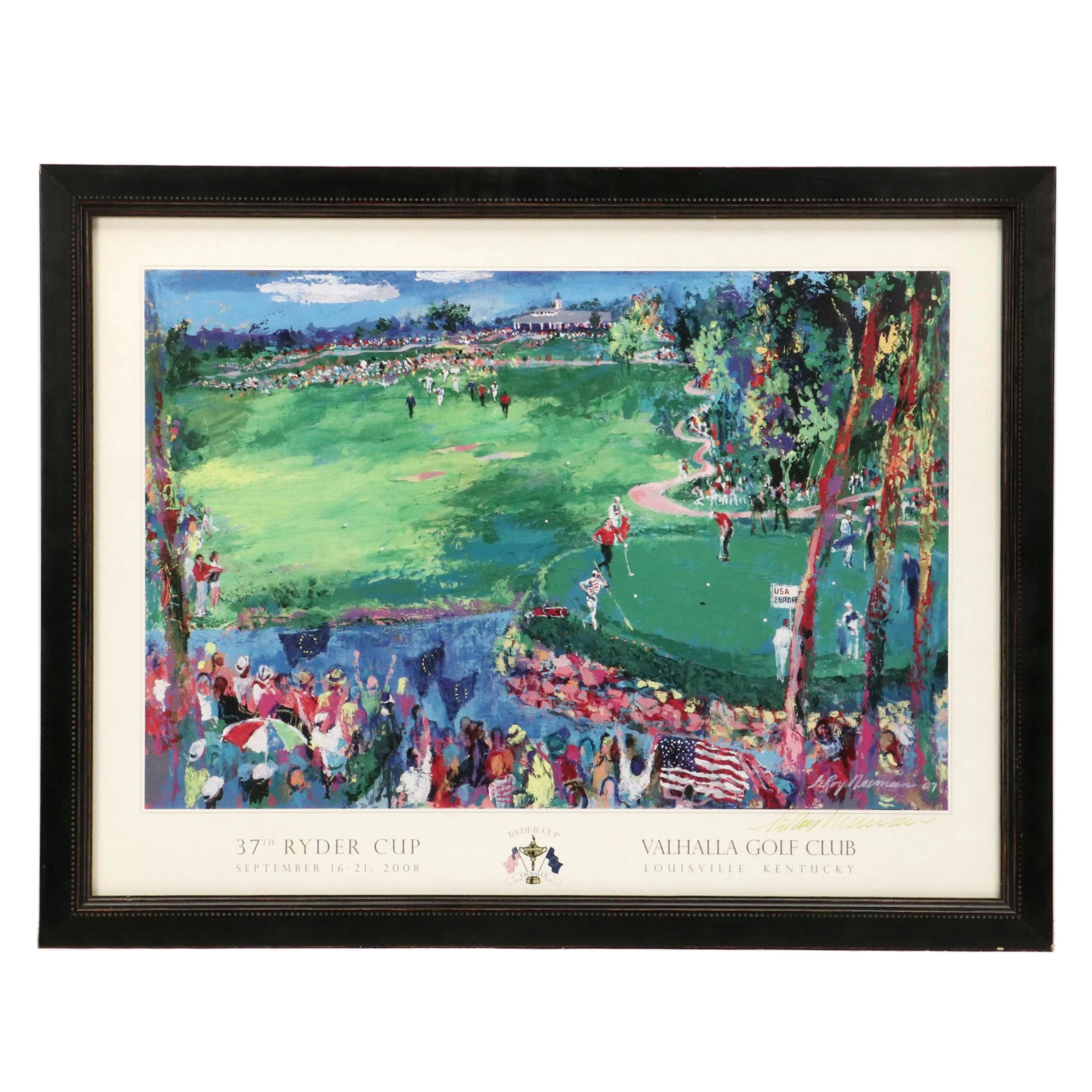 LeRoy Neiman Signed Poster "Valhalla Golf Club," 2007