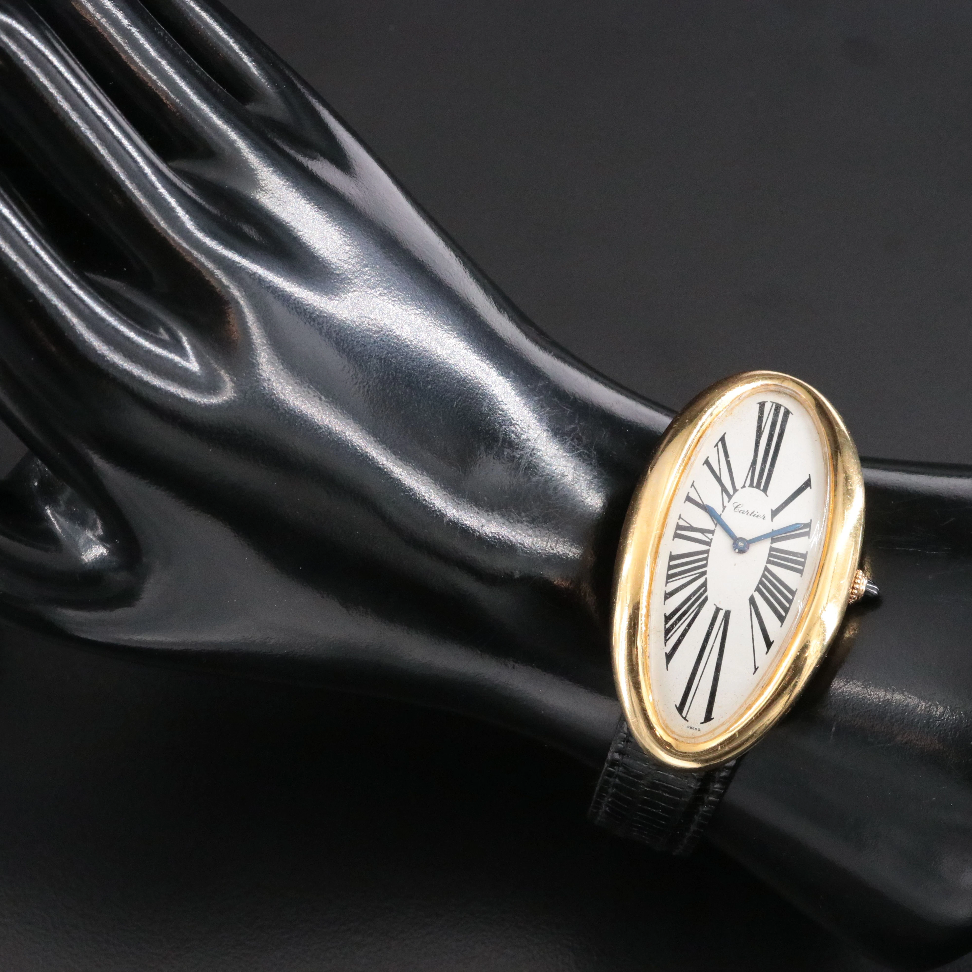 Rare Cartier New York 18K Maxi Oval Vintage Watch by Audemars Piguet