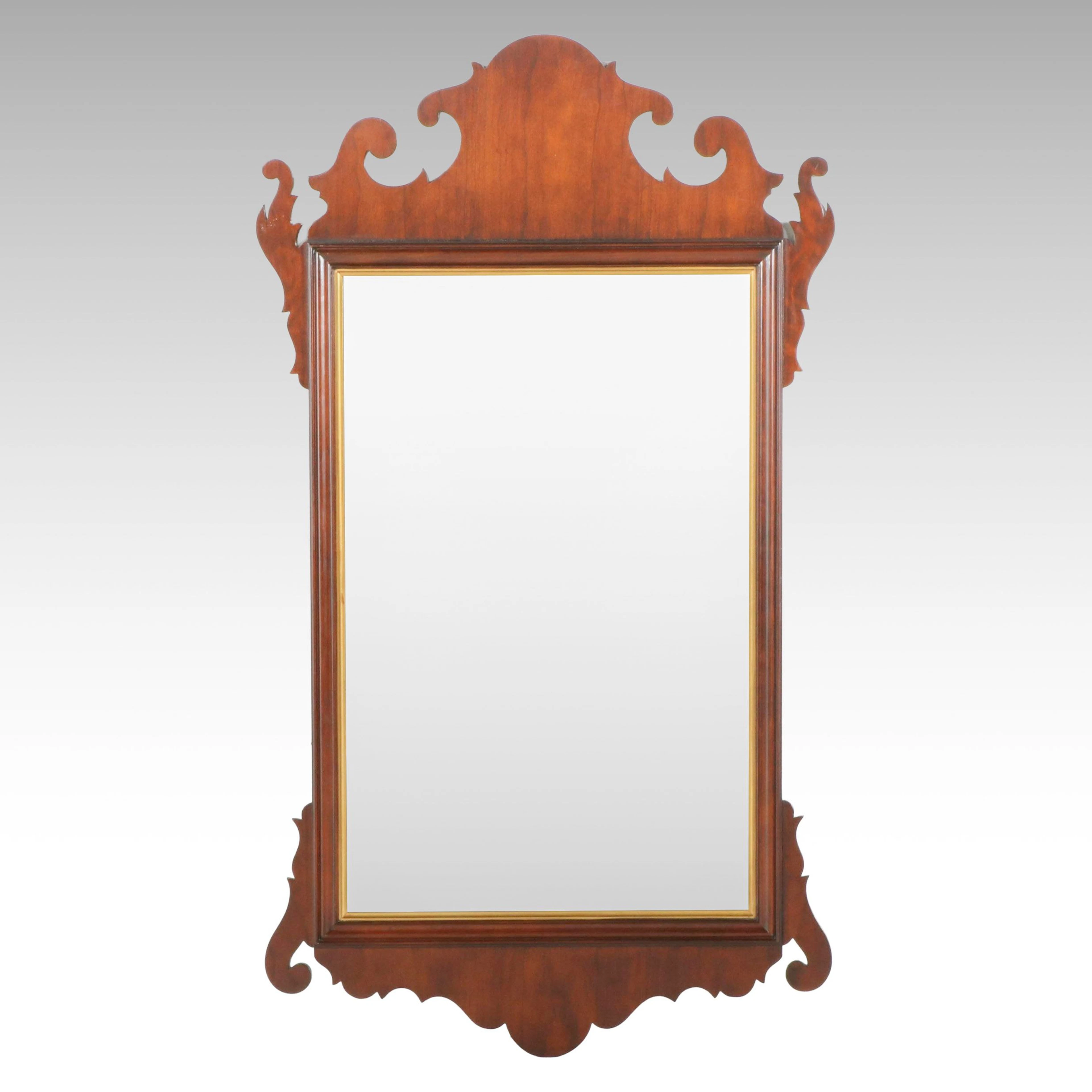 Oldtowne Chippendale Style Wooden Wall Mirror, Late 20th Century