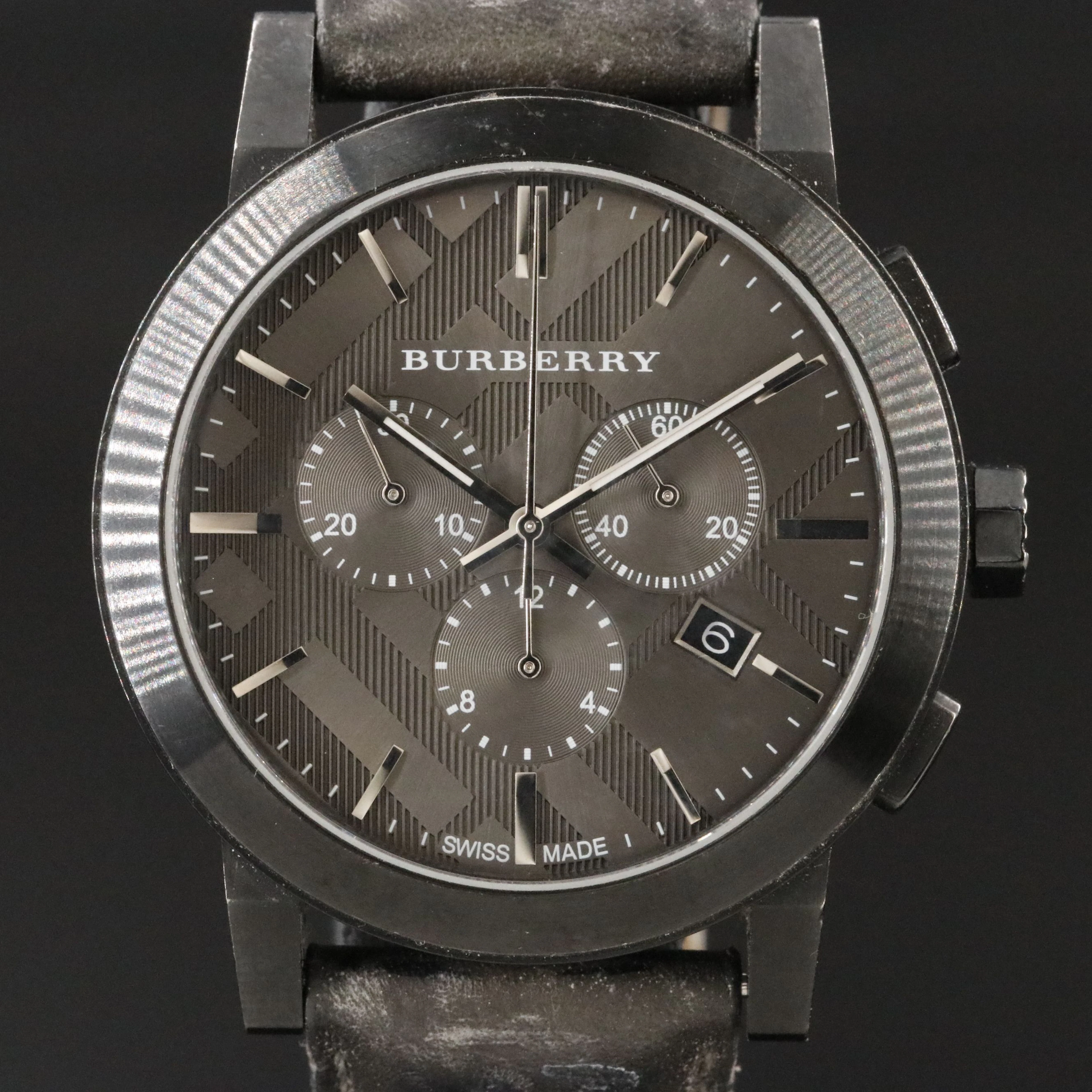 Burberry BU 9364 Chronograph Dark Grey Dial Watch