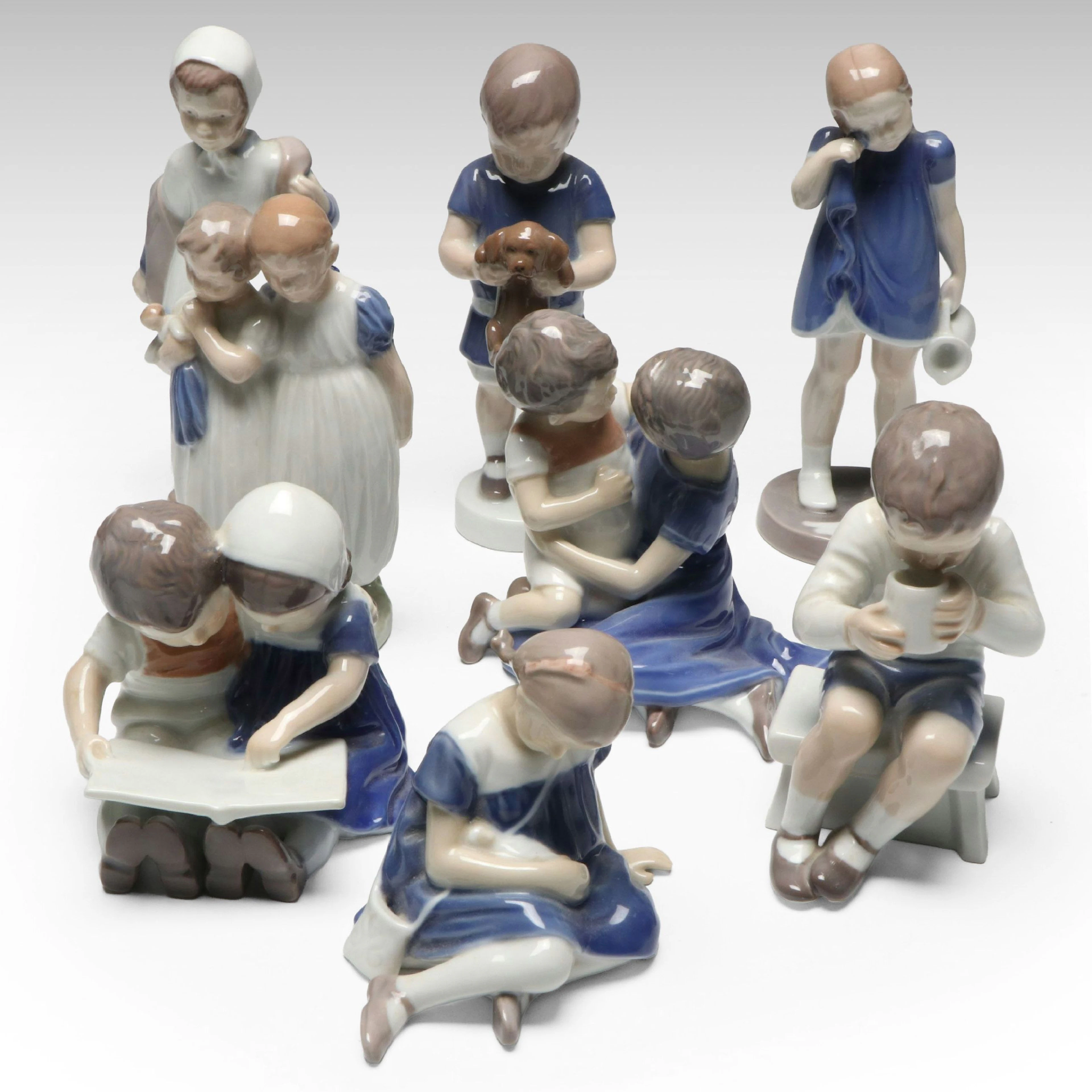 Bing & Grøndahl Porcelain Figurines, Mid to Late 20th Century