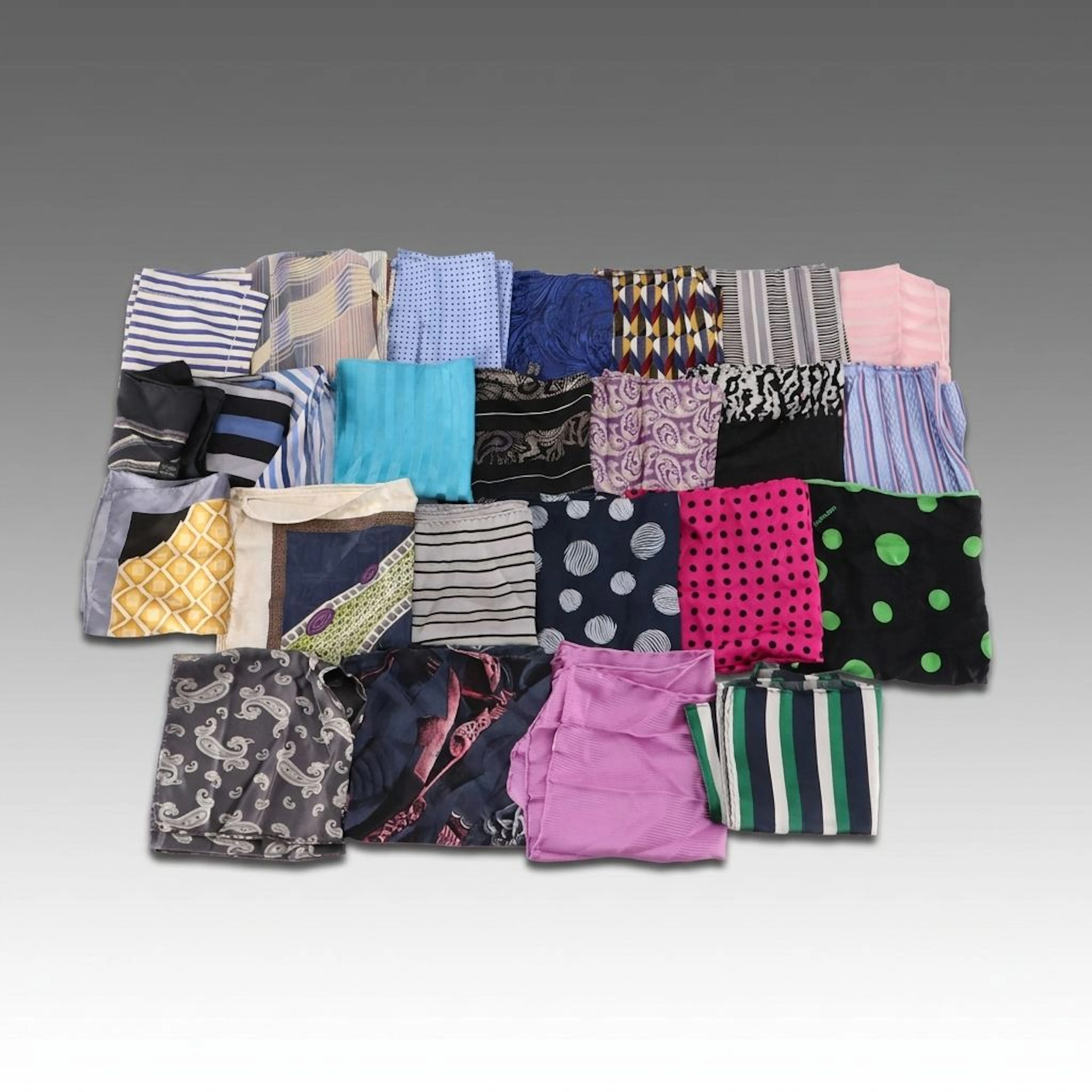 Silk Printed Handkerchiefs and Pocket Squares from Napoleon & More
