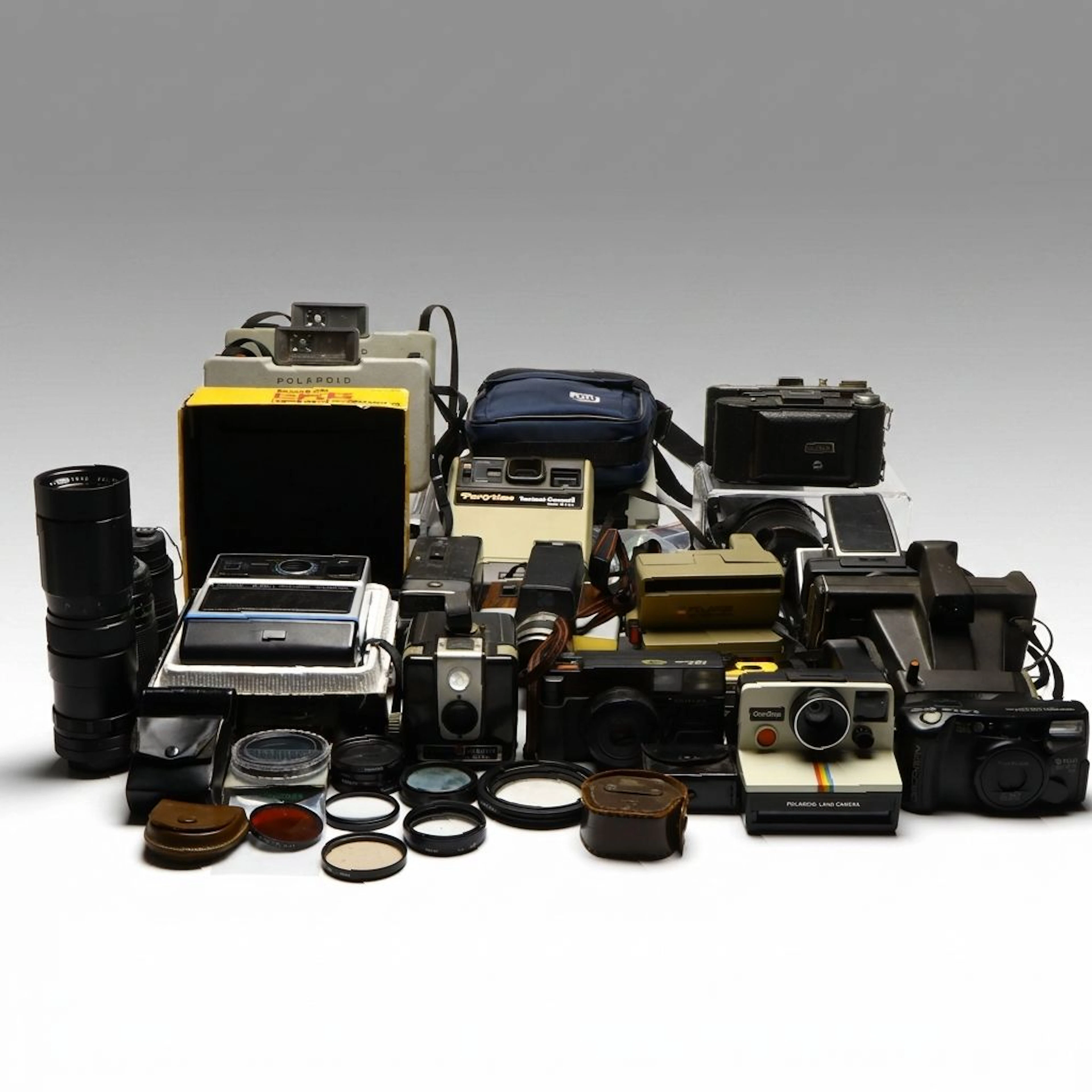 Polaroid Land Cameras with Kodak and Other Film Cameras, 20th Century