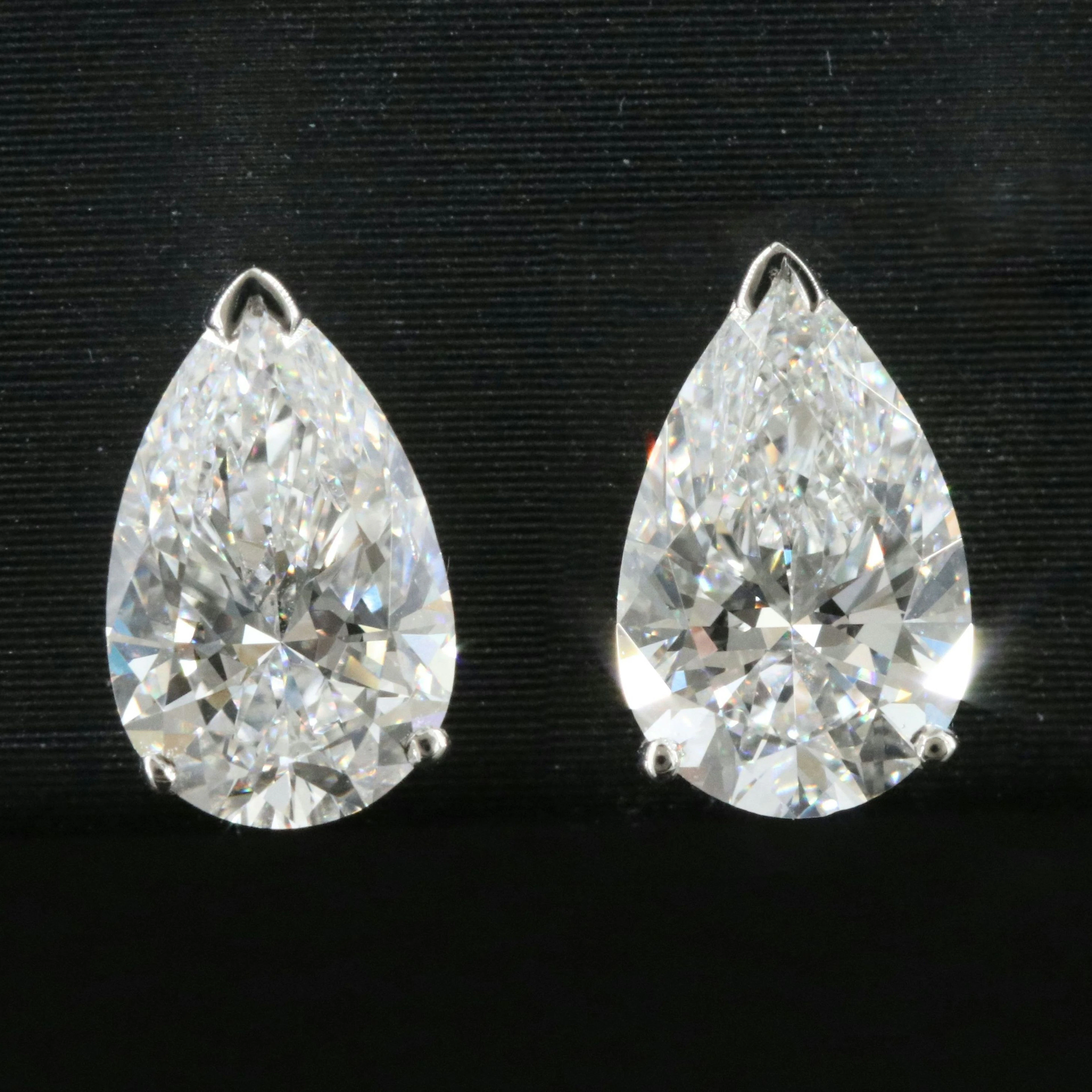 Platinum 2.00 CTW Lab Grown Diamond Stud Earrings with IGI Reports
