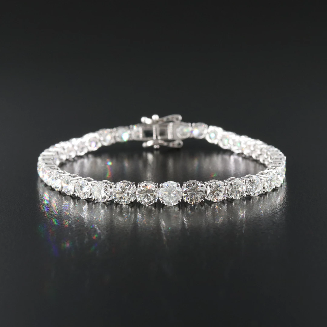 14K 12.33 CTW Diamond Line Bracelet