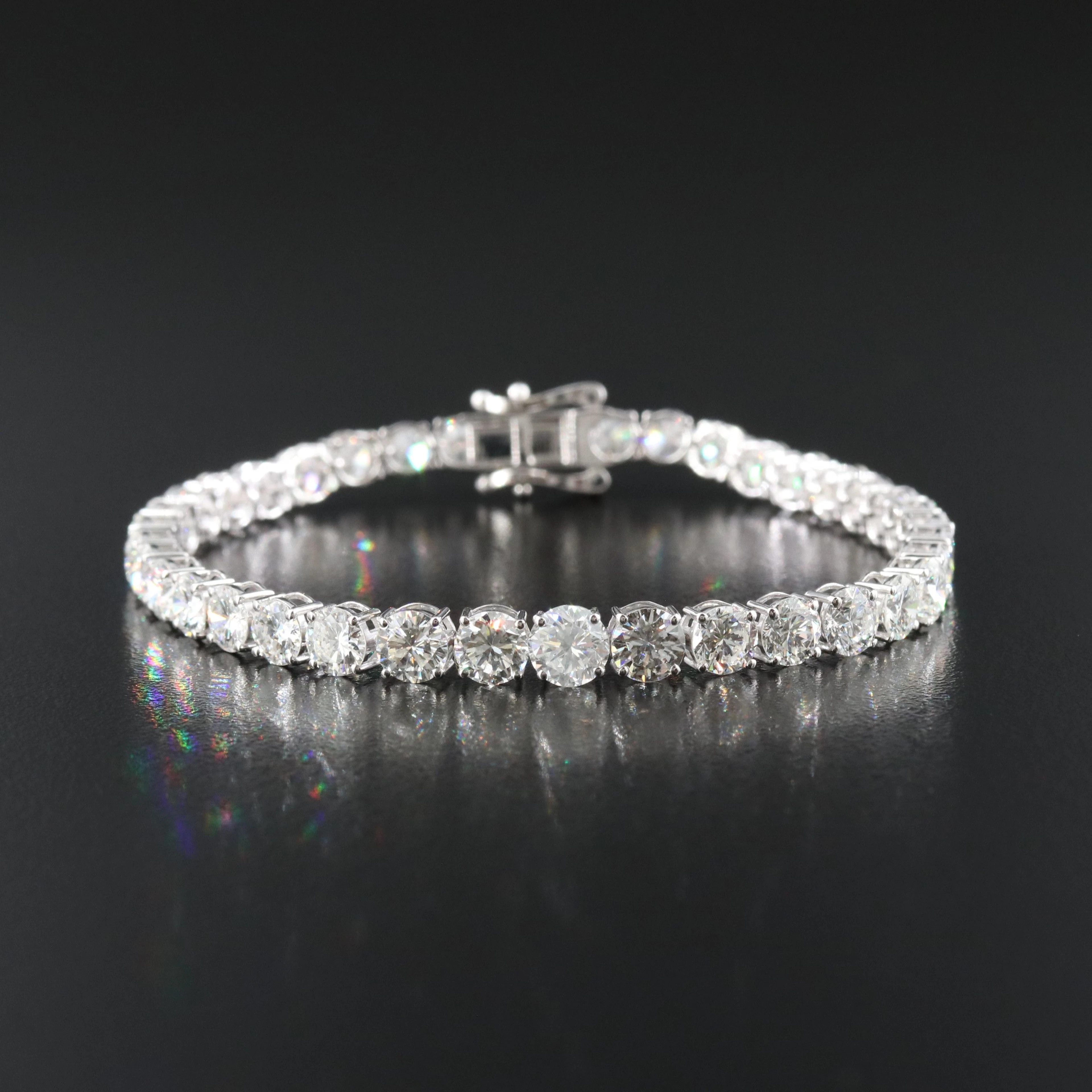 14K 12.33 CTW Diamond Line Bracelet
