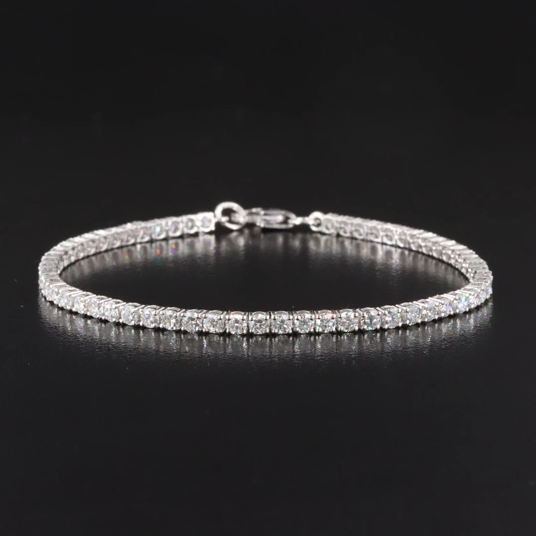 14K 3.53 CTW Lab Grown Diamond Line Bracelet
