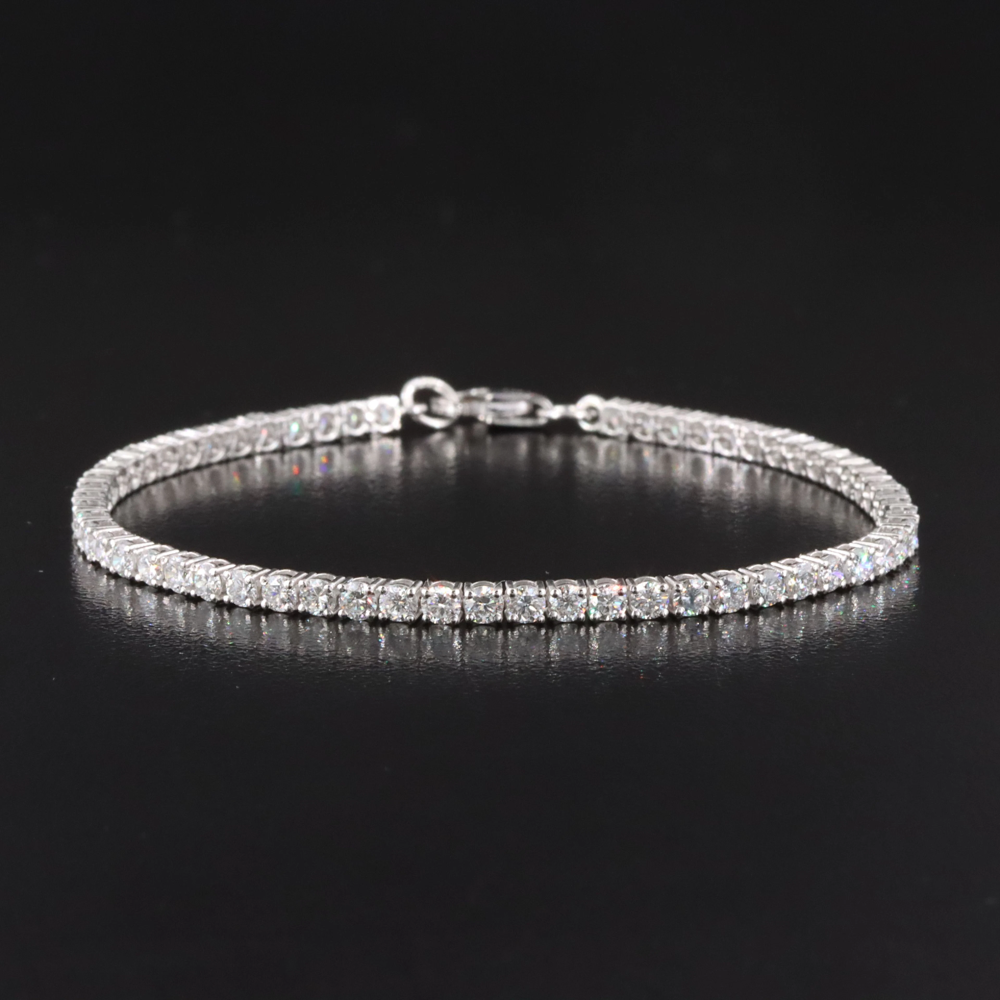 14K 3.53 CTW Lab Grown Diamond Line Bracelet