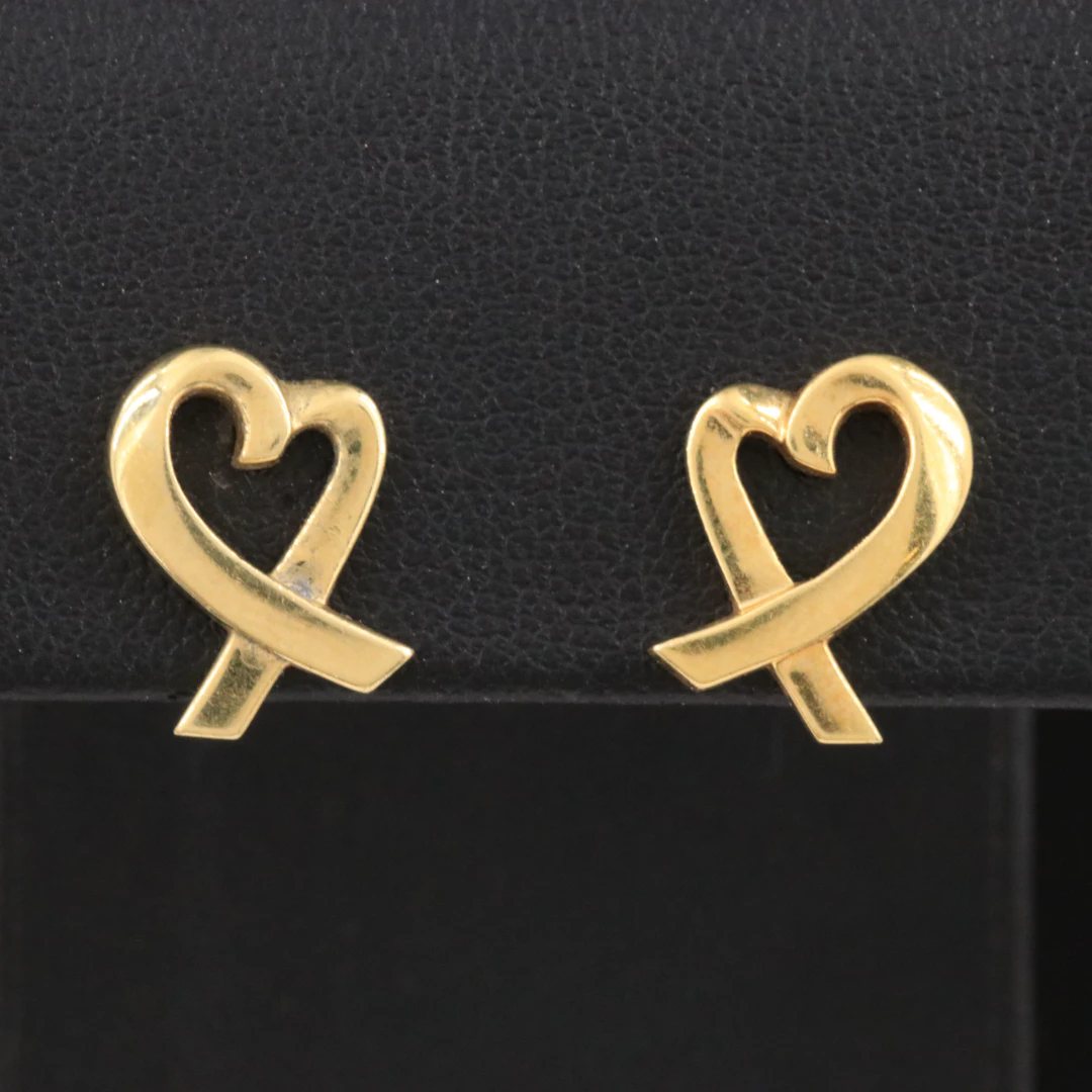 Paloma Picasso for Tiffany & Co. Loving Heart 18K Earrings