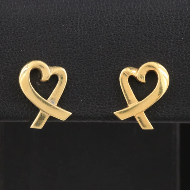 Paloma Picasso for Tiffany & Co. Loving Heart 18K Earrings