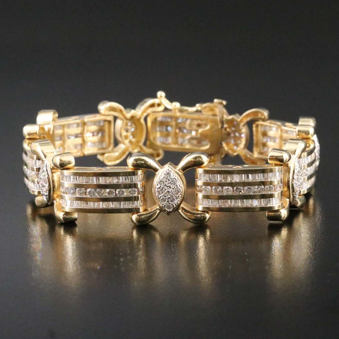 14K 8.83 CTW Diamond Bracelet