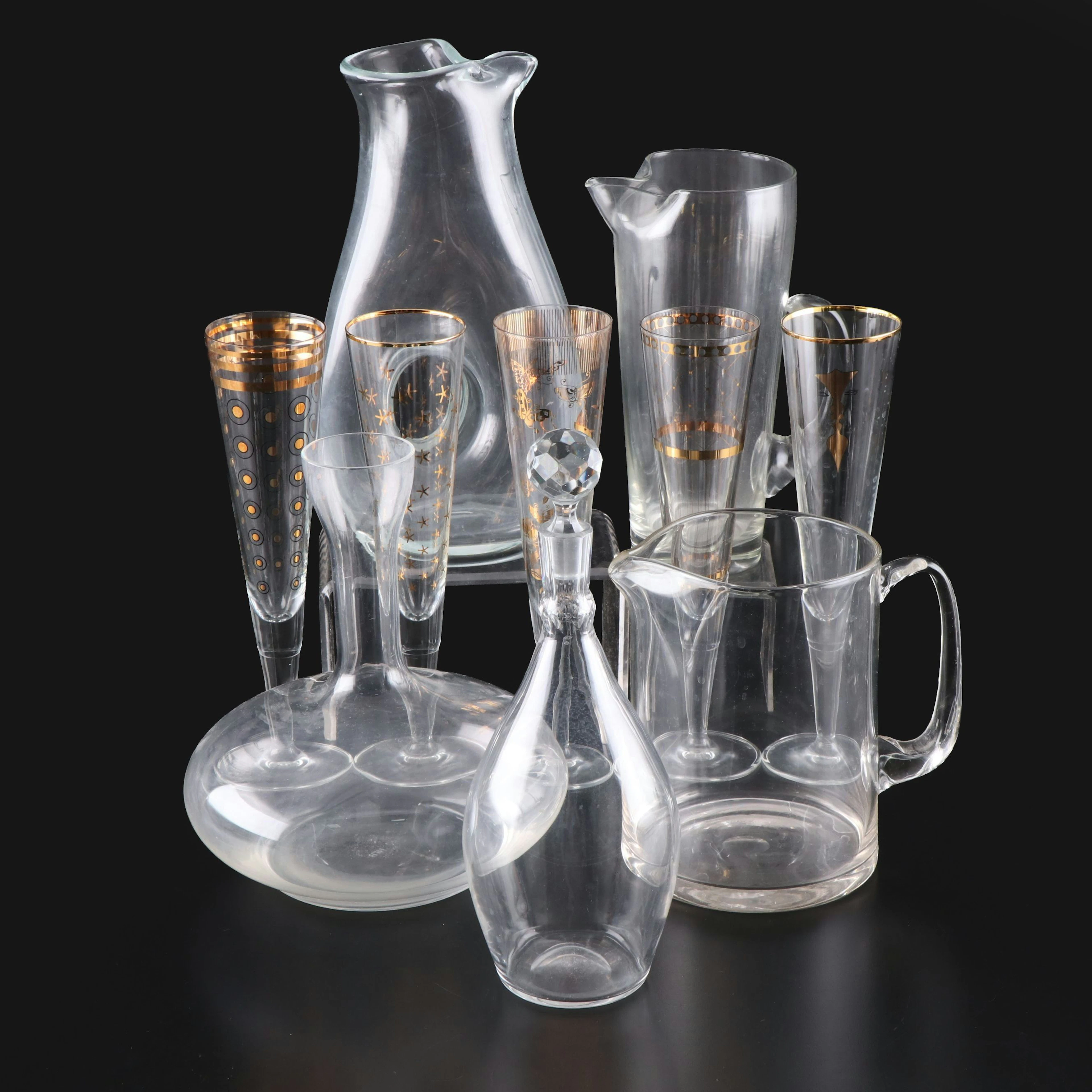 Ritzenhoff Champagne Flutes, Glass Cocktail Pitchers, and More Barware
