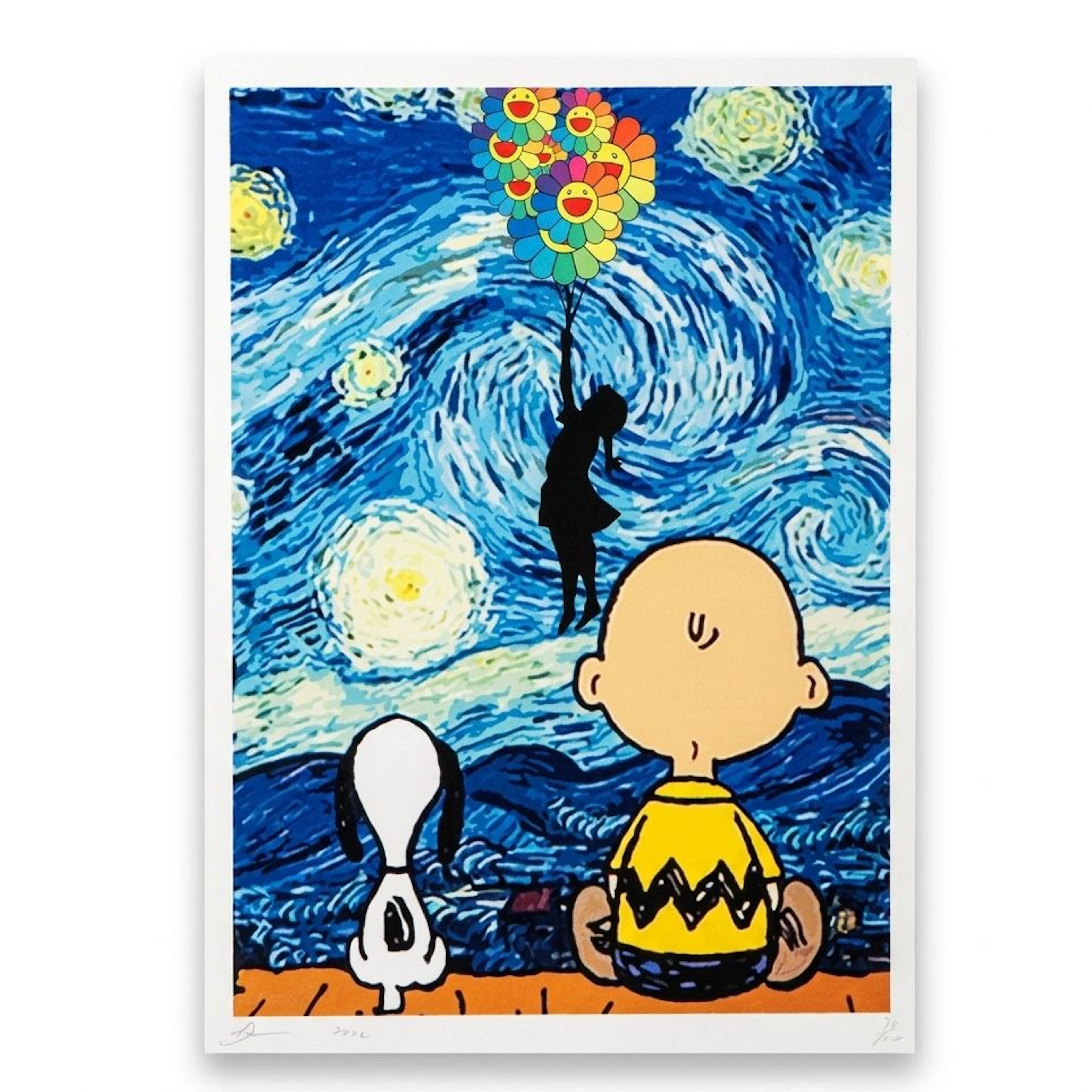 Death NYC Pop Art Graphic Print Peanuts x Van Gogh, 2022