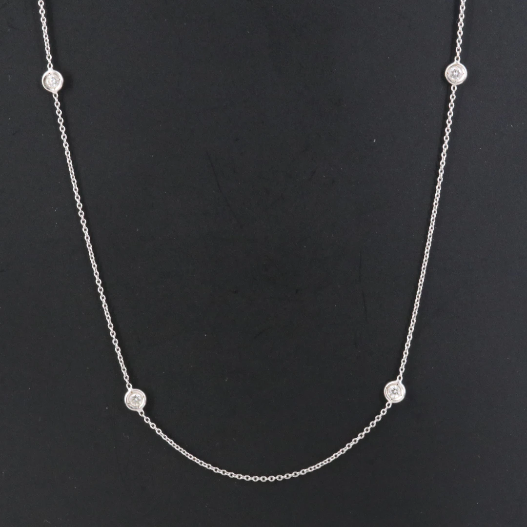 Roberto Coin 18K Diamond Station Necklace