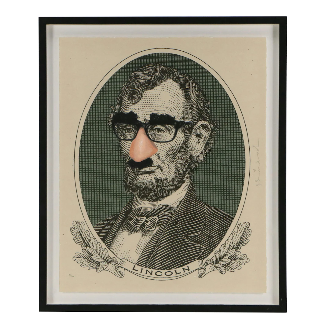 Mr. Brainwash Serigraph of Abraham Lincoln "Incognito," Circa 2019