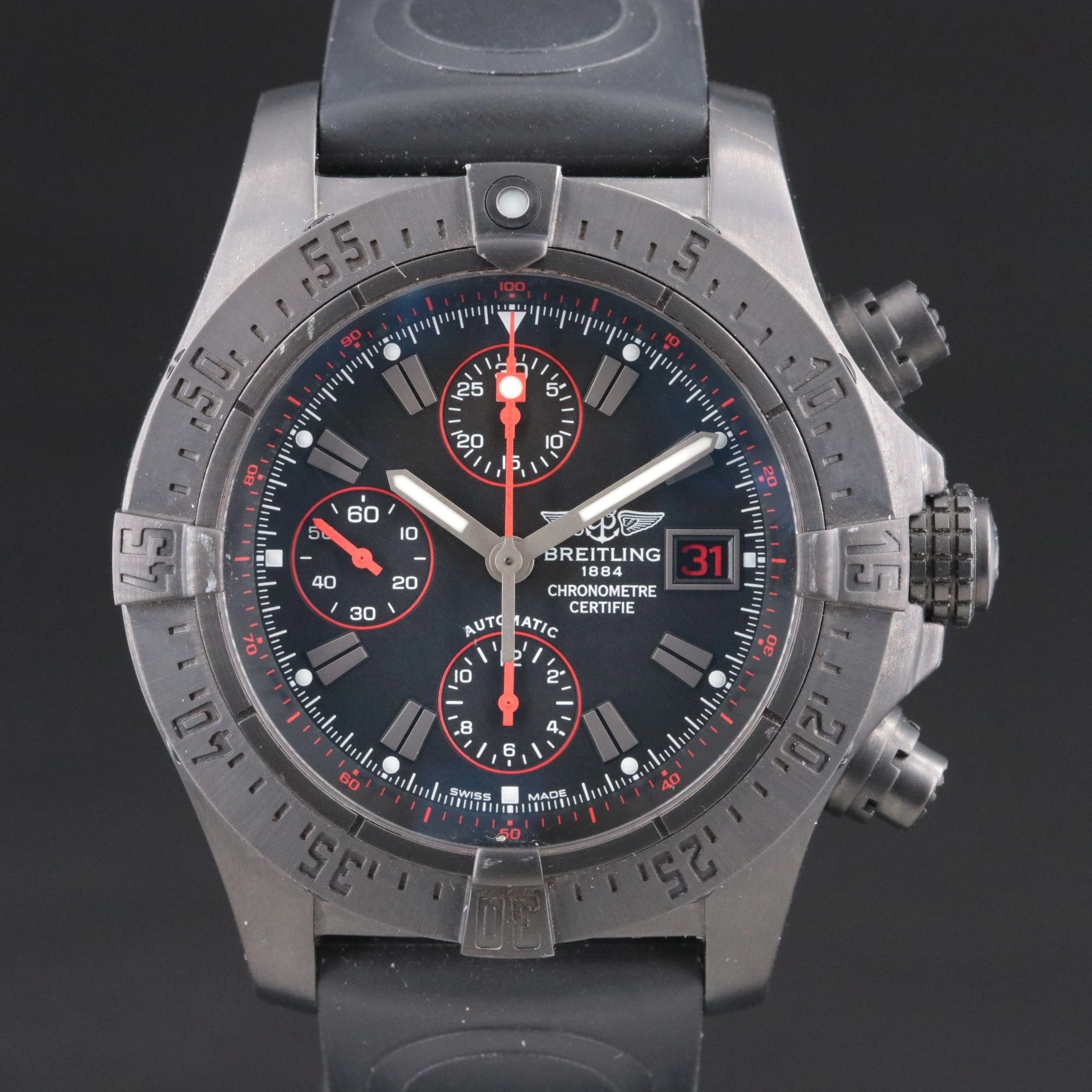 2013 Breitling Avenger II Blacksteel Chronograph Ref. M13380 Watch