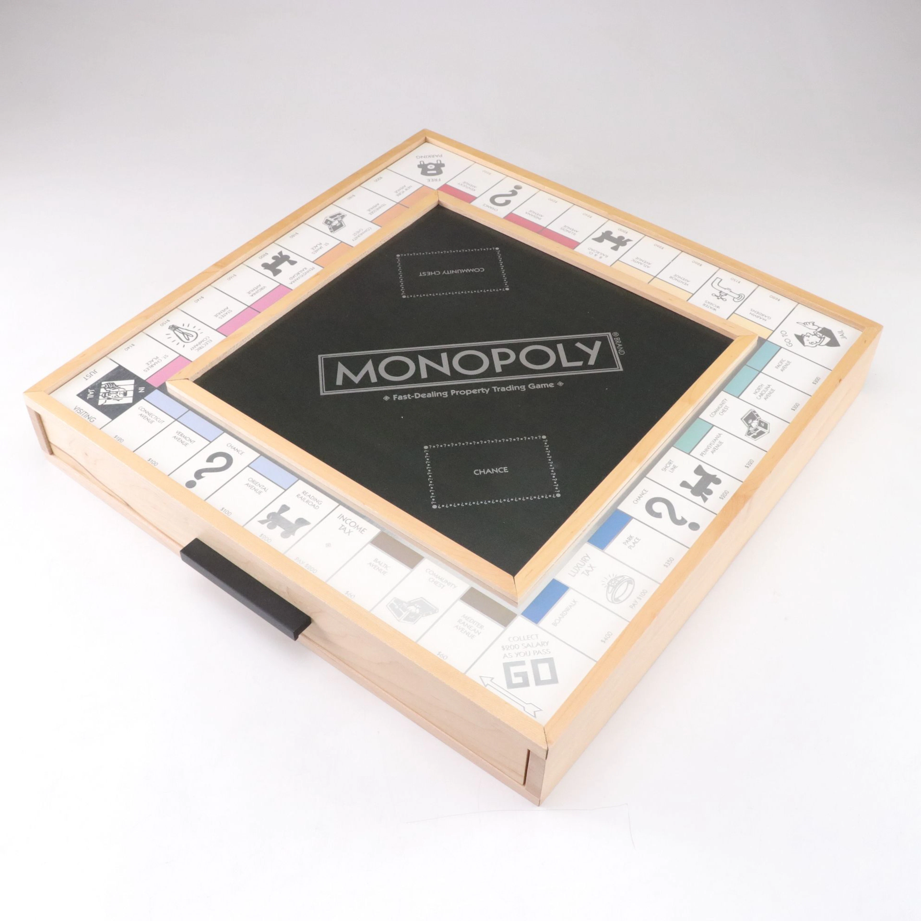 Wooden Maple Monopoly Game