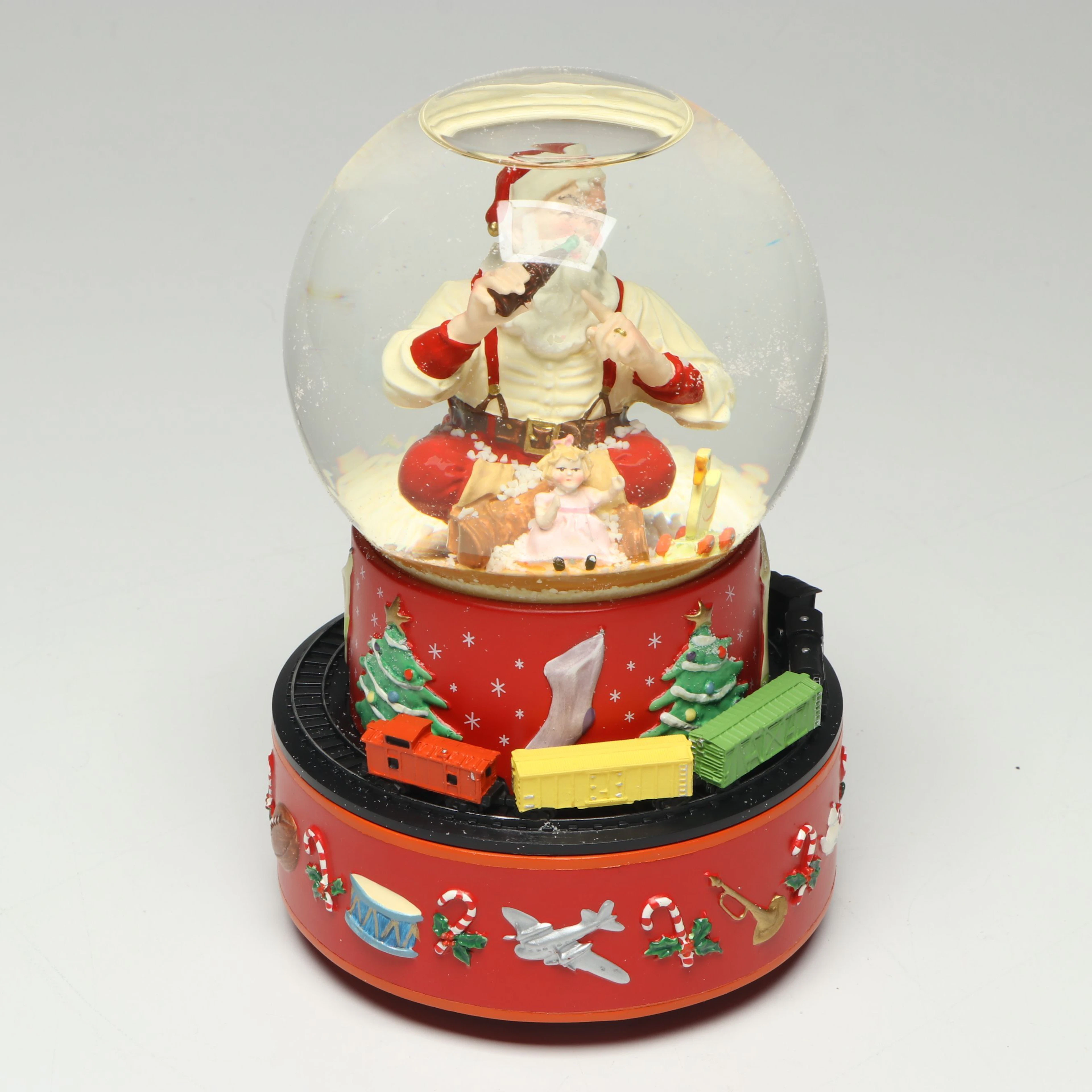 Gurley Novelty Co. Thanksgiving Pilgrim Candles with Coca-Cola Snow Globe