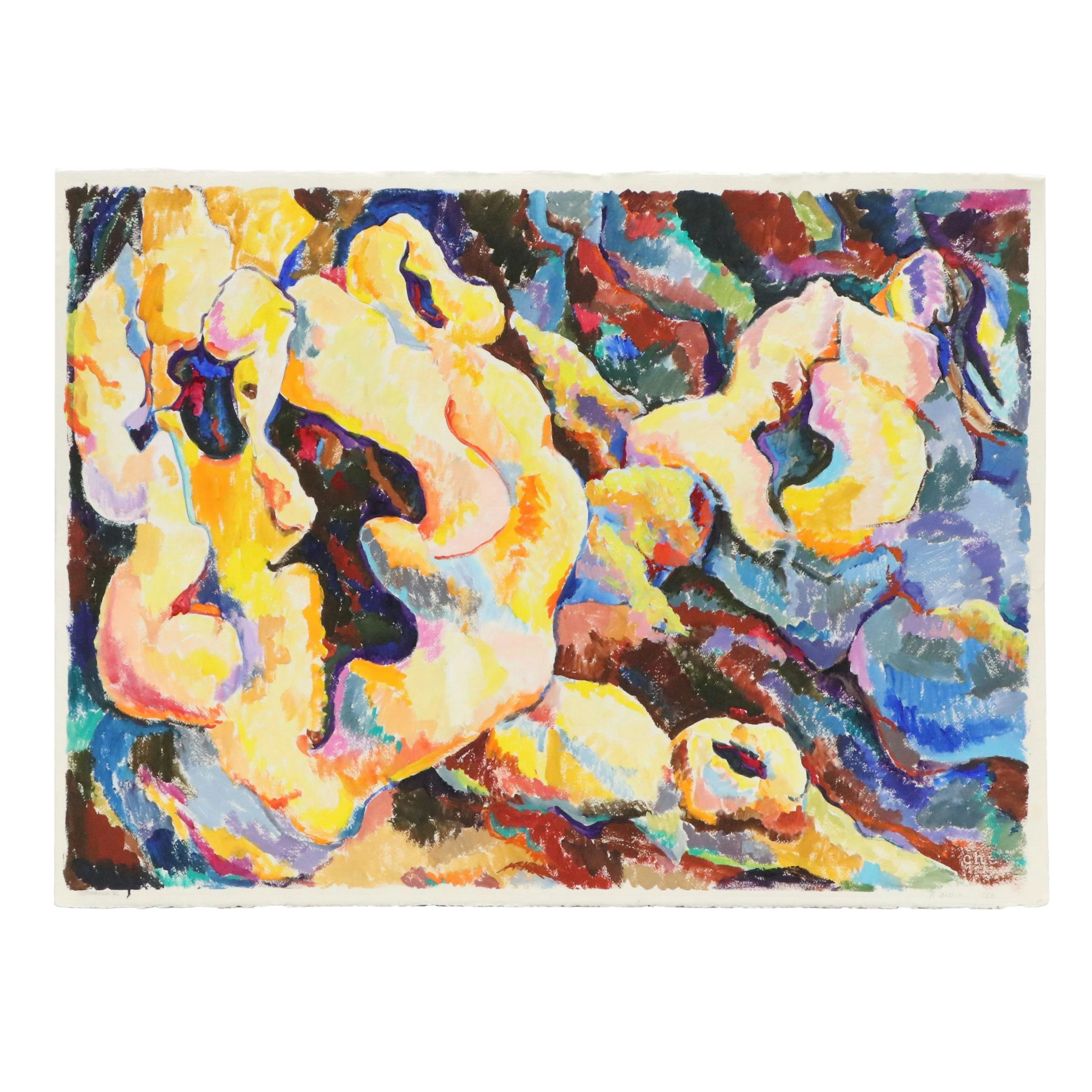 Rosemarie Bloch Acrylic Painting "Metamorphoe XI," 1988
