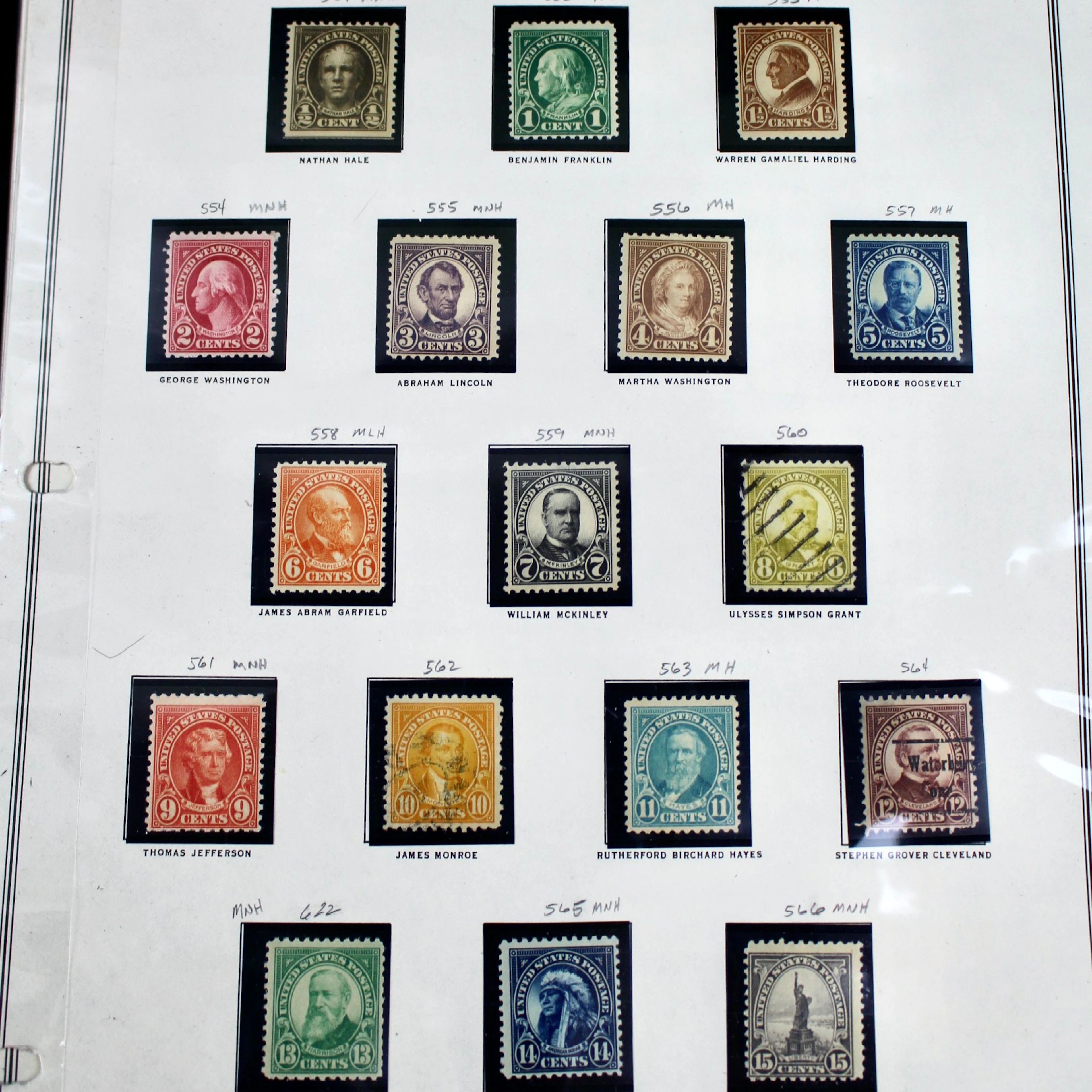 U.S. Stamp Collection, 1919 to 1932