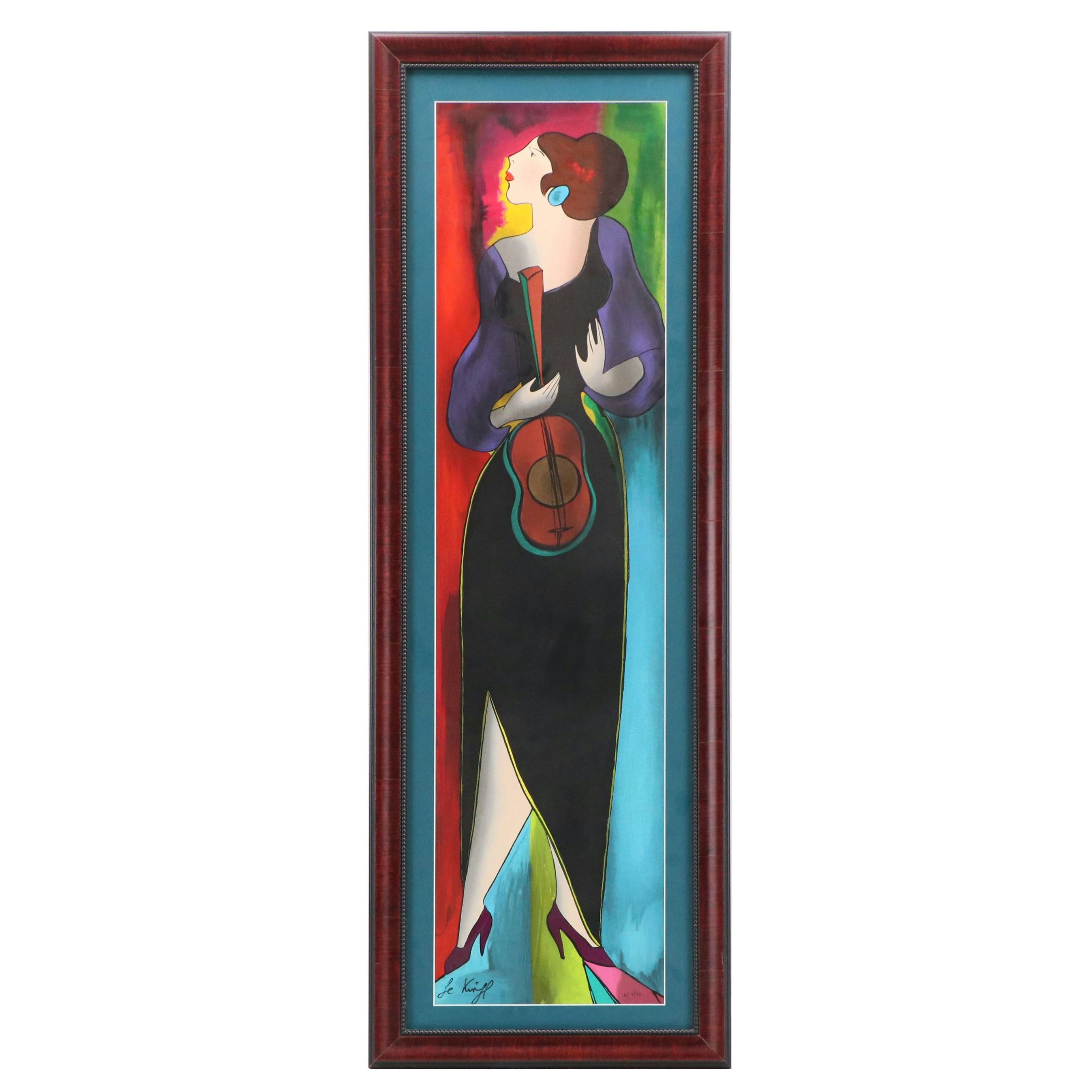 Linda Le Kinff リンダ・ル・キンフ リトグラフ 2枚セット 額装済 Linda Le Kinff Lithographs - Etsy