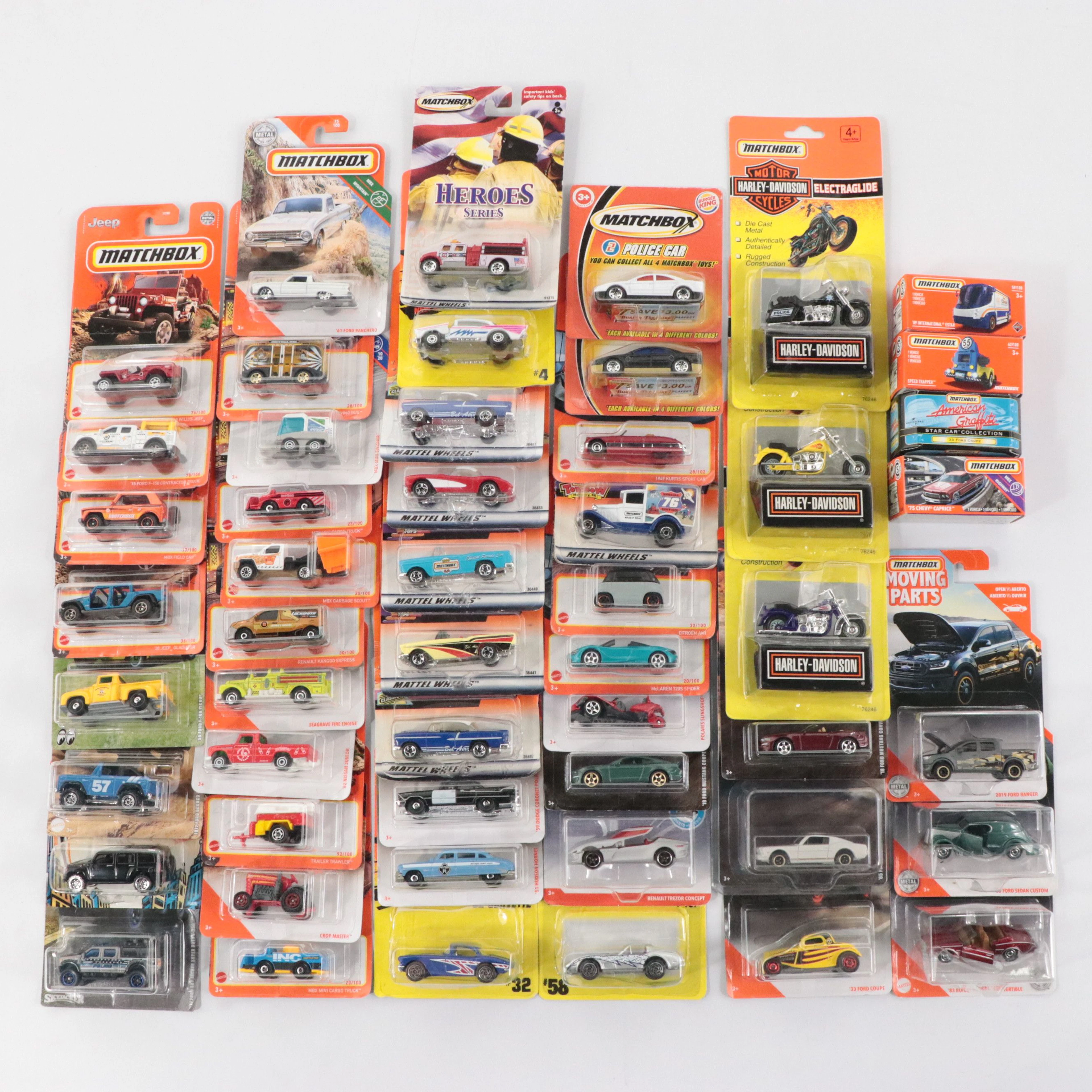 Matchbox Harley-Davidson Series and More Diecast Cars