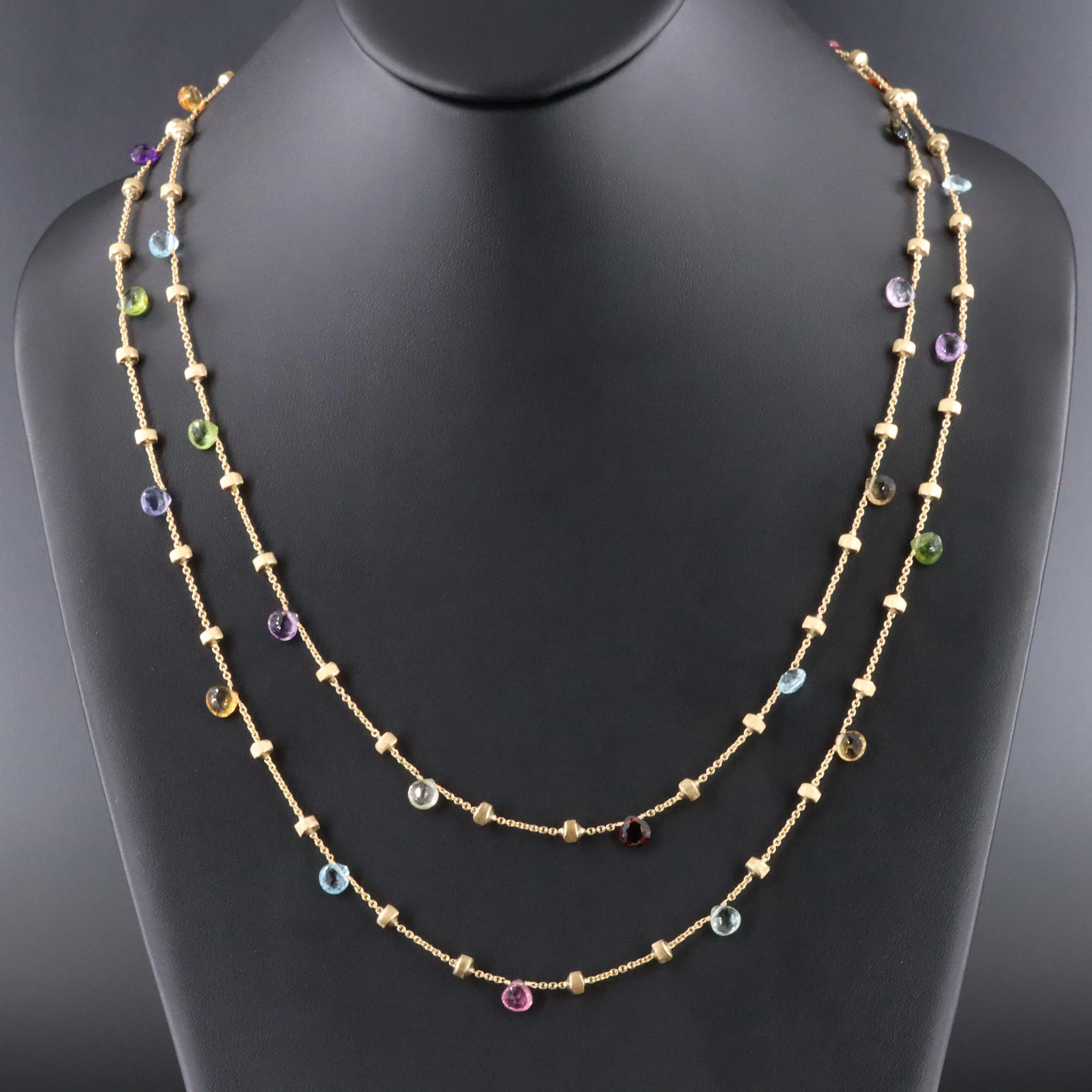 Marco Bicego Paradise 18K Multi-Gemstone Necklace
