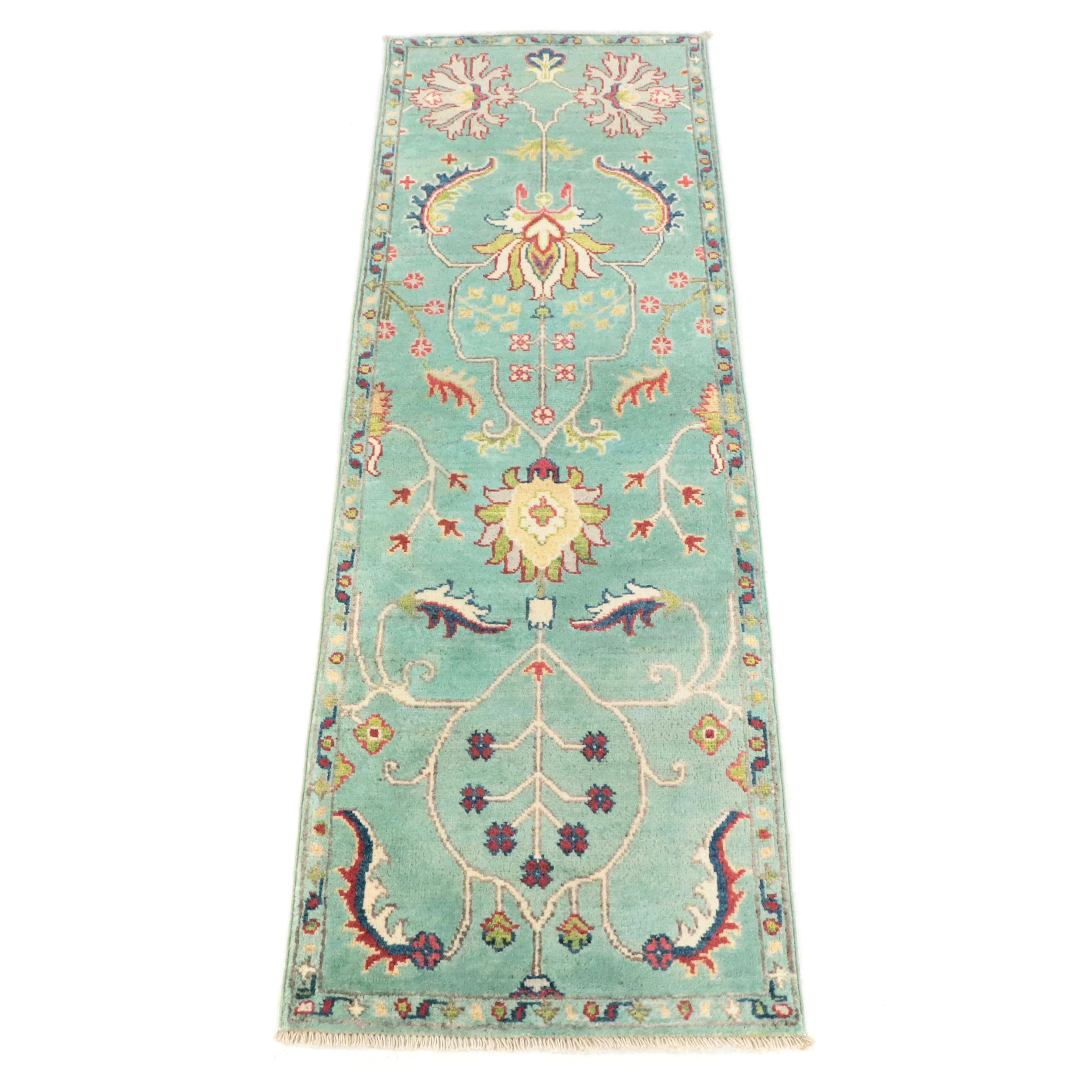 1'11 x 6'1 Hand-Knotted Afghan Kazak Carpet Runner