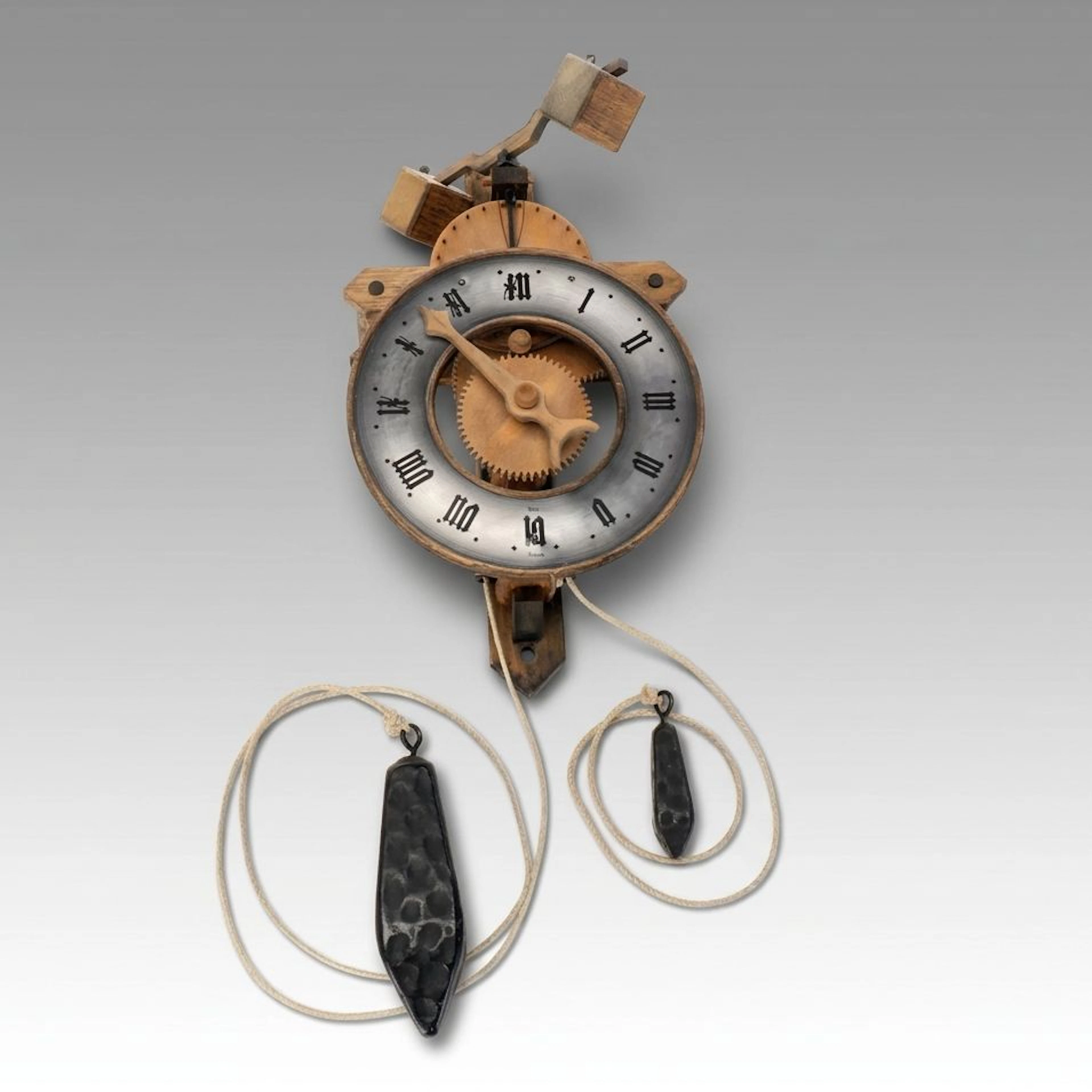 Baumann Rustic Steampunk Style Wall Clock