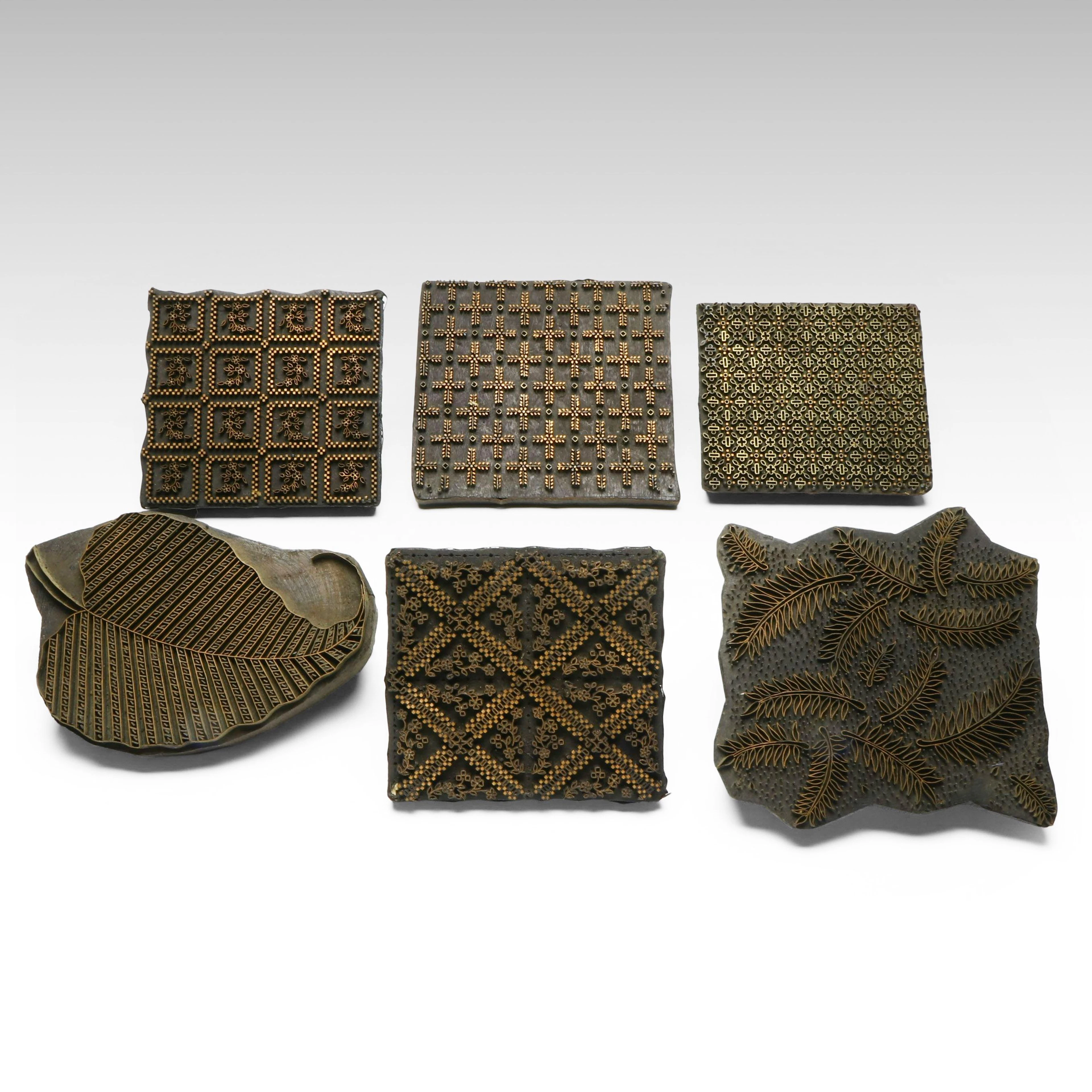 Textile Printing Block Wall Art