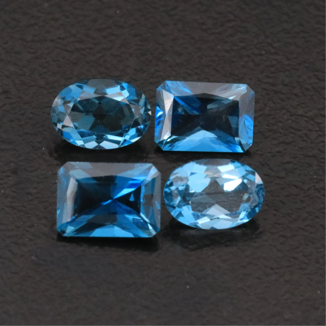 Loose 4.09 CTW London Blue Topaz Lot